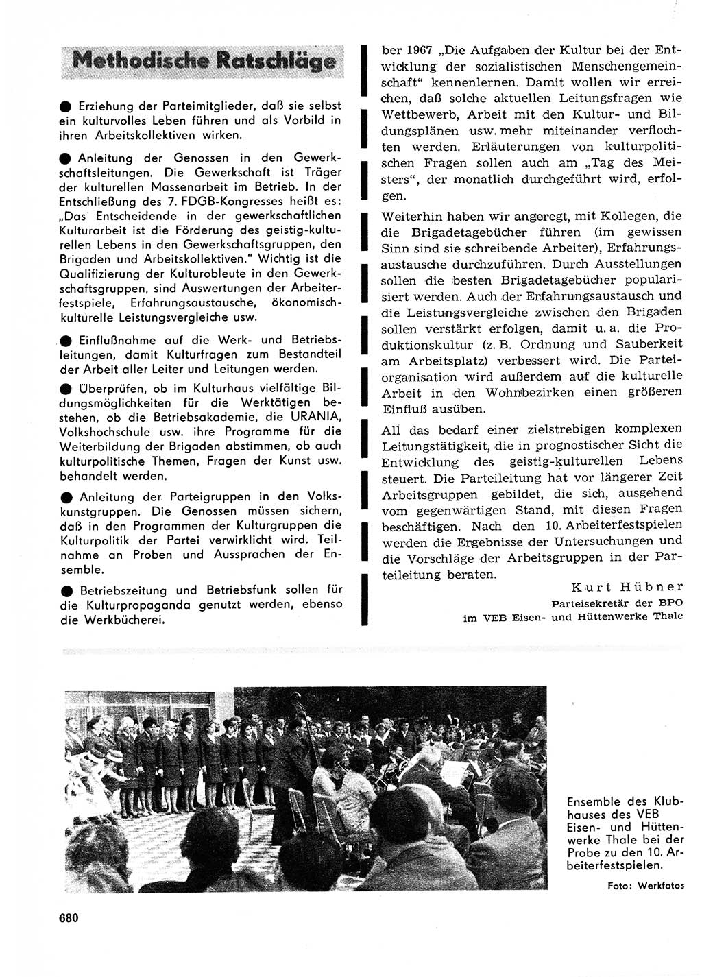 Neuer Weg (NW), Organ des Zentralkomitees (ZK) der SED (Sozialistische Einheitspartei Deutschlands) für Fragen des Parteilebens, 23. Jahrgang [Deutsche Demokratische Republik (DDR)] 1968, Seite 680 (NW ZK SED DDR 1968, S. 680)