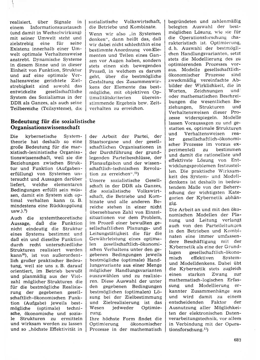 Neuer Weg (NW), Organ des Zentralkomitees (ZK) der SED (Sozialistische Einheitspartei Deutschlands) für Fragen des Parteilebens, 23. Jahrgang [Deutsche Demokratische Republik (DDR)] 1968, Seite 683 (NW ZK SED DDR 1968, S. 683)