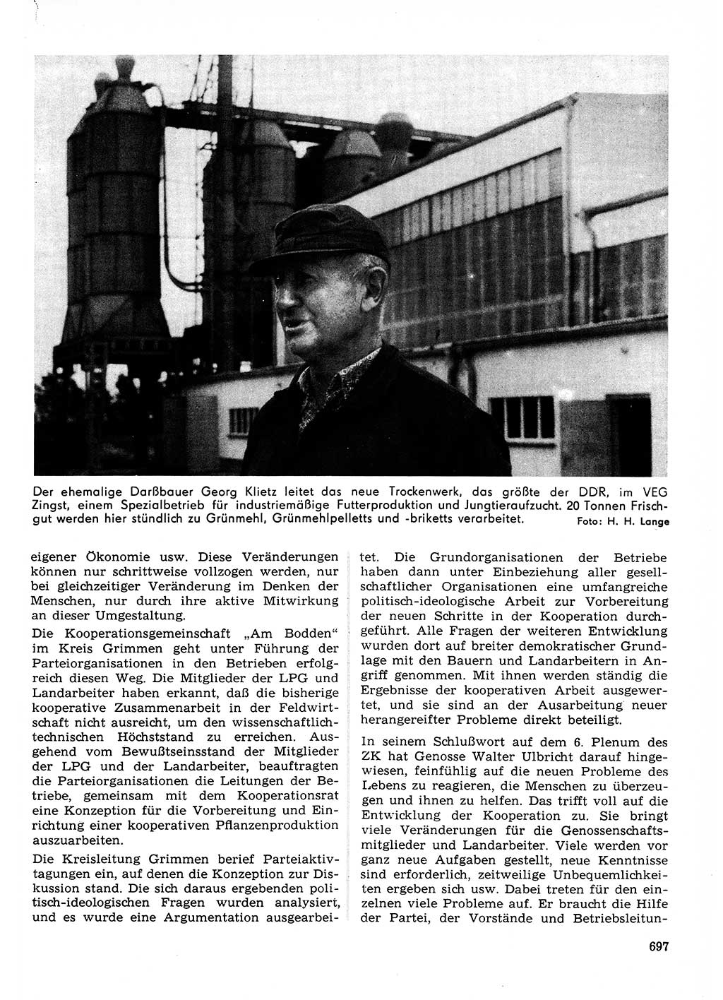 Neuer Weg (NW), Organ des Zentralkomitees (ZK) der SED (Sozialistische Einheitspartei Deutschlands) für Fragen des Parteilebens, 23. Jahrgang [Deutsche Demokratische Republik (DDR)] 1968, Seite 697 (NW ZK SED DDR 1968, S. 697)
