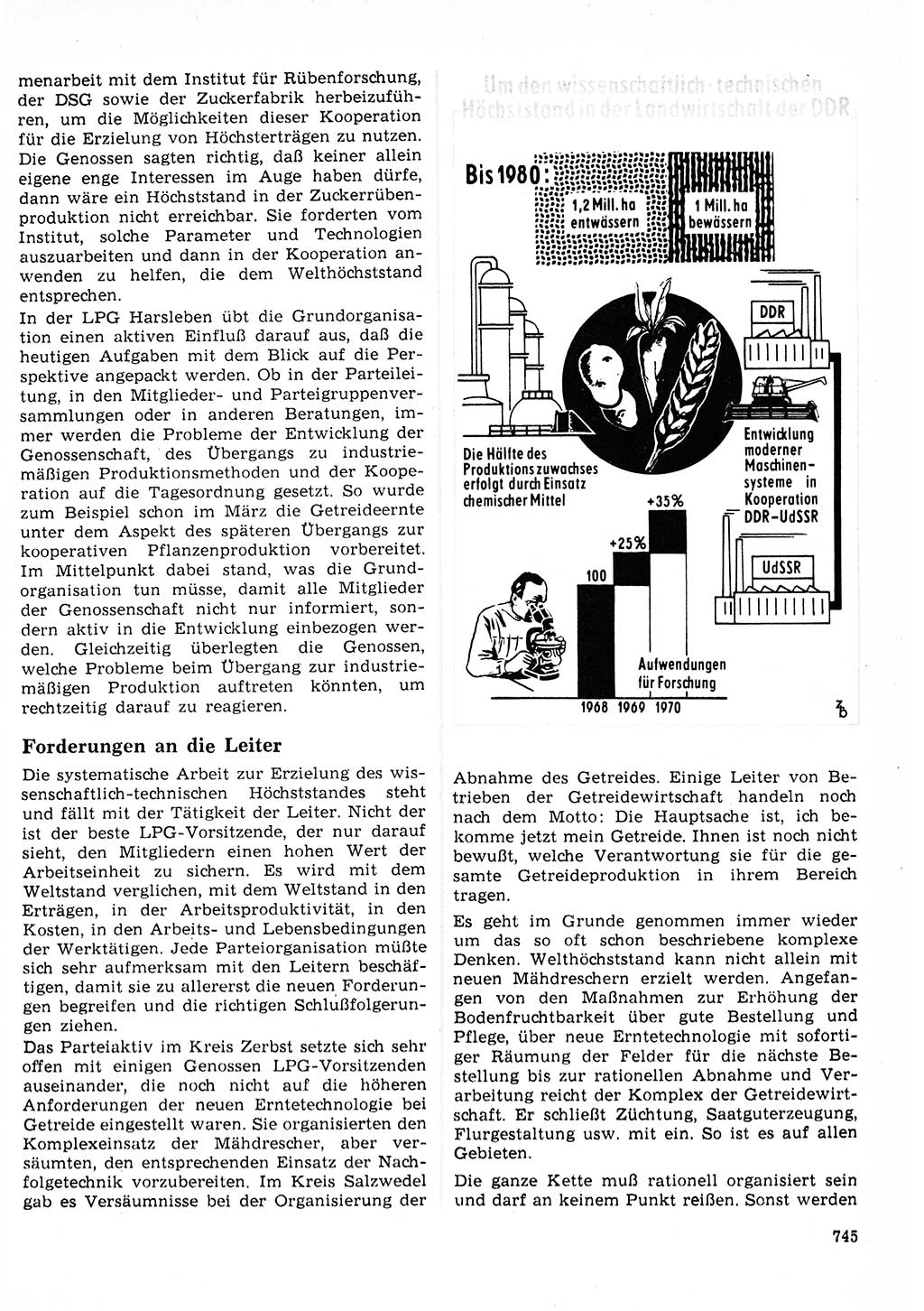 Neuer Weg (NW), Organ des Zentralkomitees (ZK) der SED (Sozialistische Einheitspartei Deutschlands) für Fragen des Parteilebens, 23. Jahrgang [Deutsche Demokratische Republik (DDR)] 1968, Seite 745 (NW ZK SED DDR 1968, S. 745)