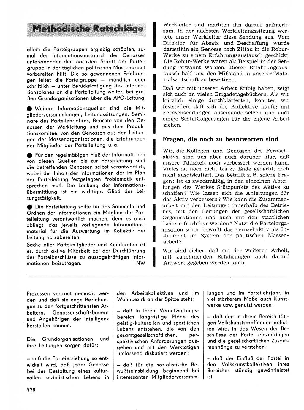 Neuer Weg (NW), Organ des Zentralkomitees (ZK) der SED (Sozialistische Einheitspartei Deutschlands) für Fragen des Parteilebens, 23. Jahrgang [Deutsche Demokratische Republik (DDR)] 1968, Seite 760 (NW ZK SED DDR 1968, S. 760)