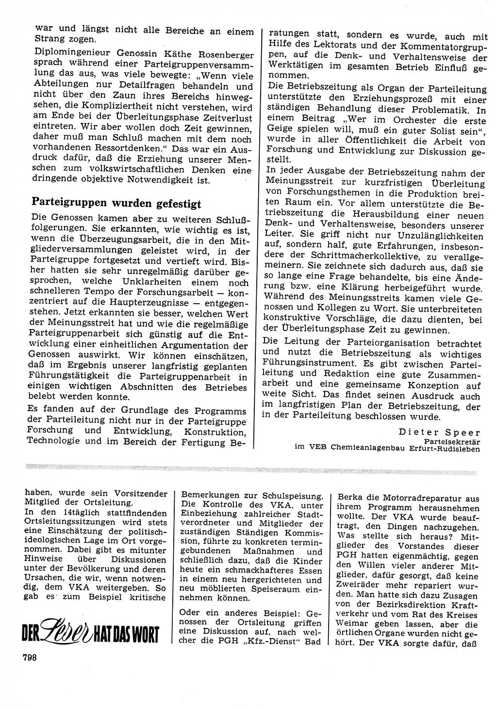 Neuer Weg (NW), Organ des Zentralkomitees (ZK) der SED (Sozialistische Einheitspartei Deutschlands) für Fragen des Parteilebens, 23. Jahrgang [Deutsche Demokratische Republik (DDR)] 1968, Seite 782 (NW ZK SED DDR 1968, S. 782)