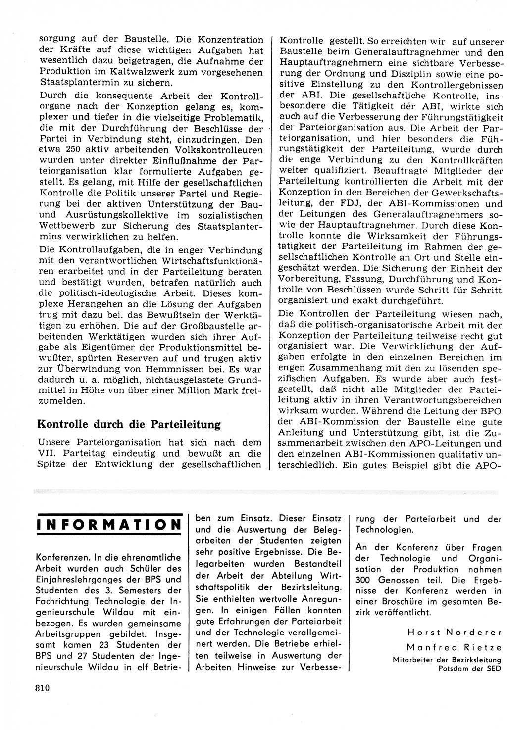 Neuer Weg (NW), Organ des Zentralkomitees (ZK) der SED (Sozialistische Einheitspartei Deutschlands) für Fragen des Parteilebens, 23. Jahrgang [Deutsche Demokratische Republik (DDR)] 1968, Seite 794 (NW ZK SED DDR 1968, S. 794)