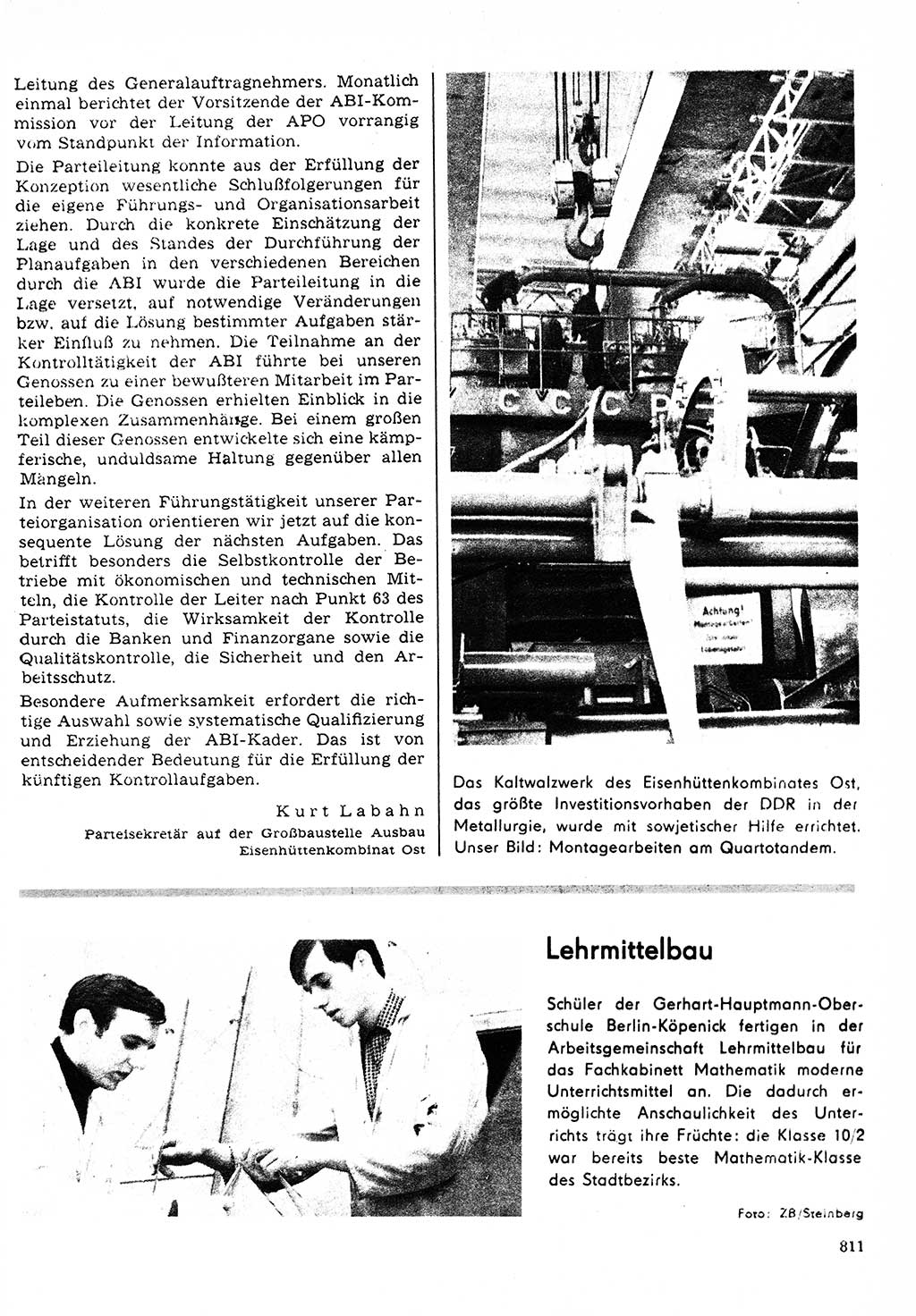 Neuer Weg (NW), Organ des Zentralkomitees (ZK) der SED (Sozialistische Einheitspartei Deutschlands) für Fragen des Parteilebens, 23. Jahrgang [Deutsche Demokratische Republik (DDR)] 1968, Seite 795 (NW ZK SED DDR 1968, S. 795)