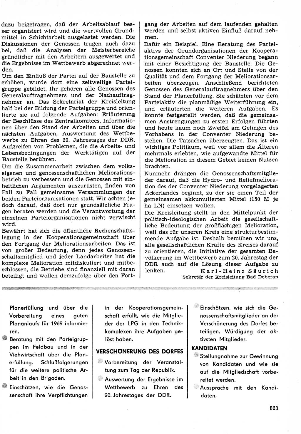 Neuer Weg (NW), Organ des Zentralkomitees (ZK) der SED (Sozialistische Einheitspartei Deutschlands) für Fragen des Parteilebens, 23. Jahrgang [Deutsche Demokratische Republik (DDR)] 1968, Seite 807 (NW ZK SED DDR 1968, S. 807)