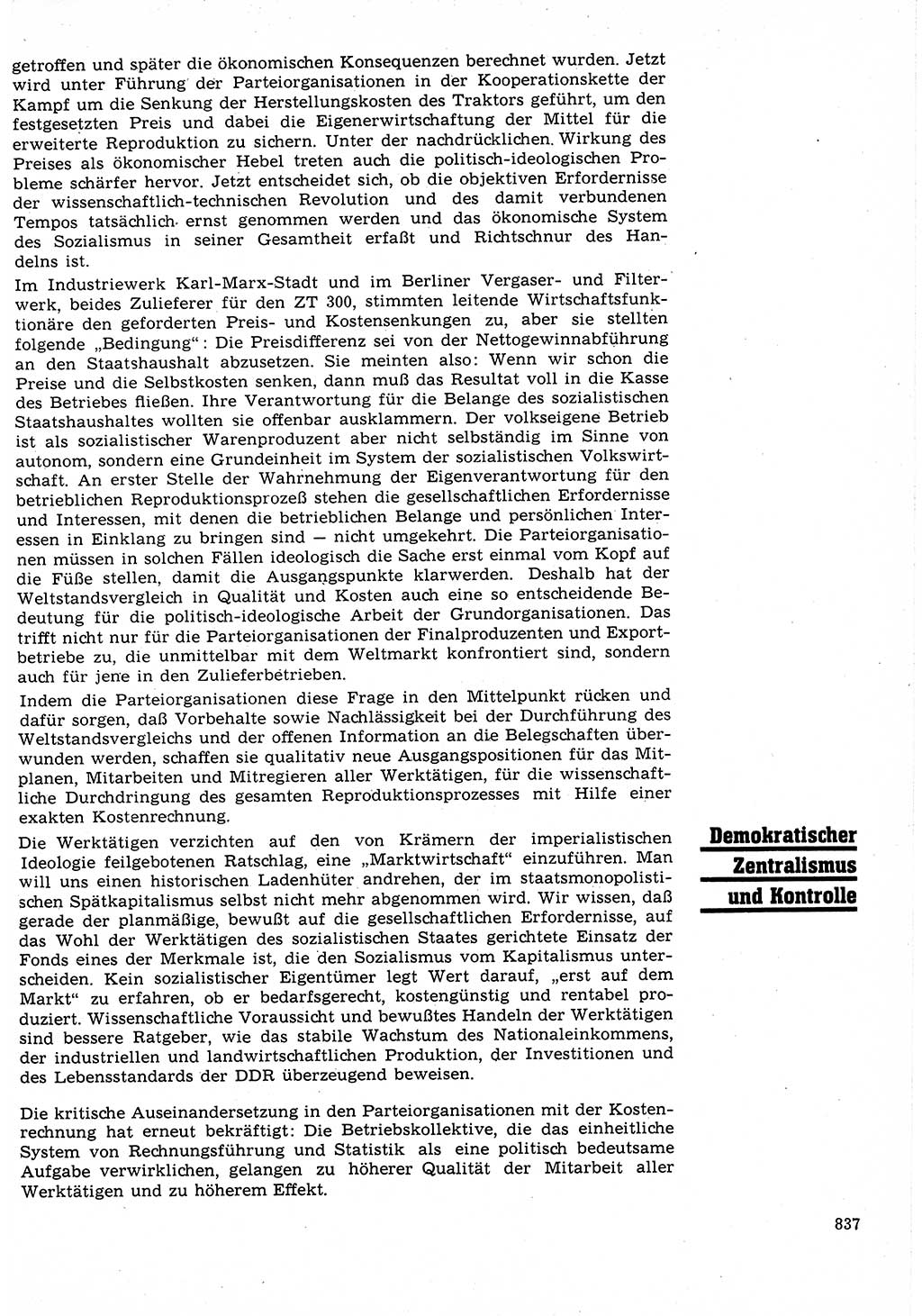 Neuer Weg (NW), Organ des Zentralkomitees (ZK) der SED (Sozialistische Einheitspartei Deutschlands) für Fragen des Parteilebens, 23. Jahrgang [Deutsche Demokratische Republik (DDR)] 1968, Seite 821 (NW ZK SED DDR 1968, S. 821)