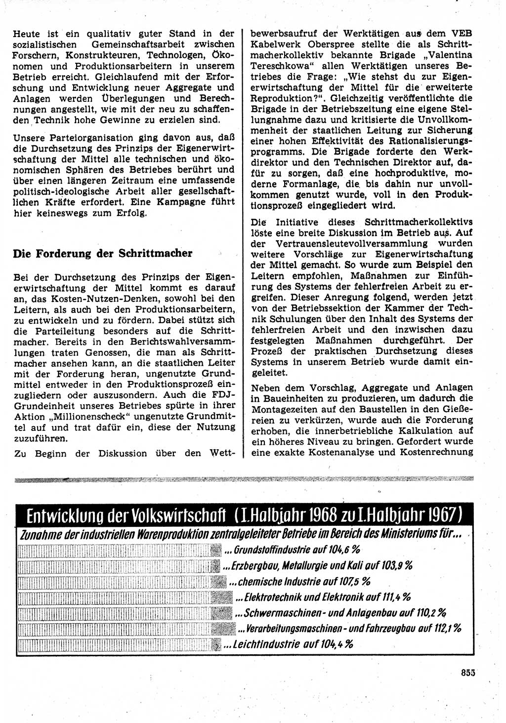 Neuer Weg (NW), Organ des Zentralkomitees (ZK) der SED (Sozialistische Einheitspartei Deutschlands) für Fragen des Parteilebens, 23. Jahrgang [Deutsche Demokratische Republik (DDR)] 1968, Seite 839 (NW ZK SED DDR 1968, S. 839)