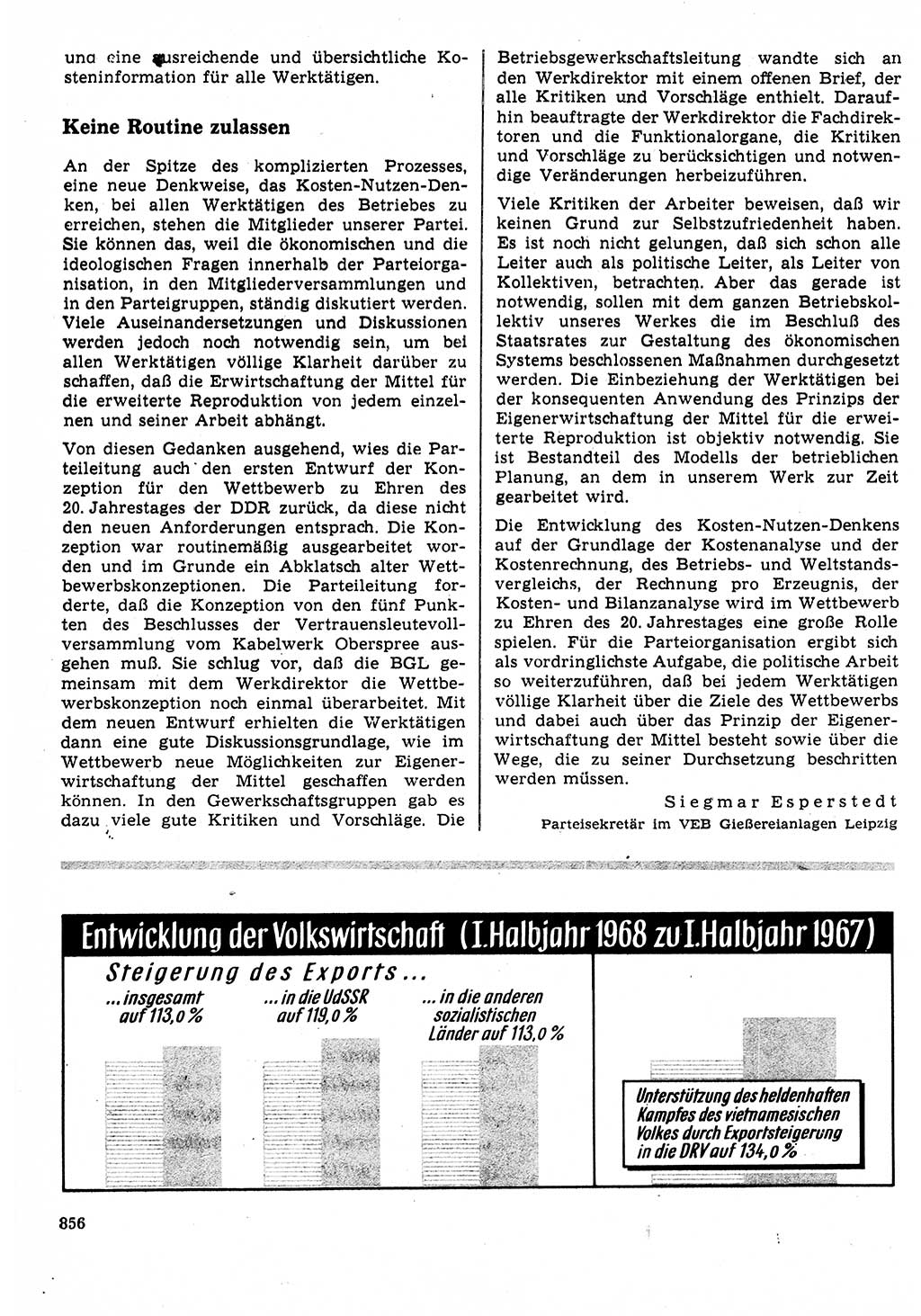 Neuer Weg (NW), Organ des Zentralkomitees (ZK) der SED (Sozialistische Einheitspartei Deutschlands) für Fragen des Parteilebens, 23. Jahrgang [Deutsche Demokratische Republik (DDR)] 1968, Seite 840 (NW ZK SED DDR 1968, S. 840)