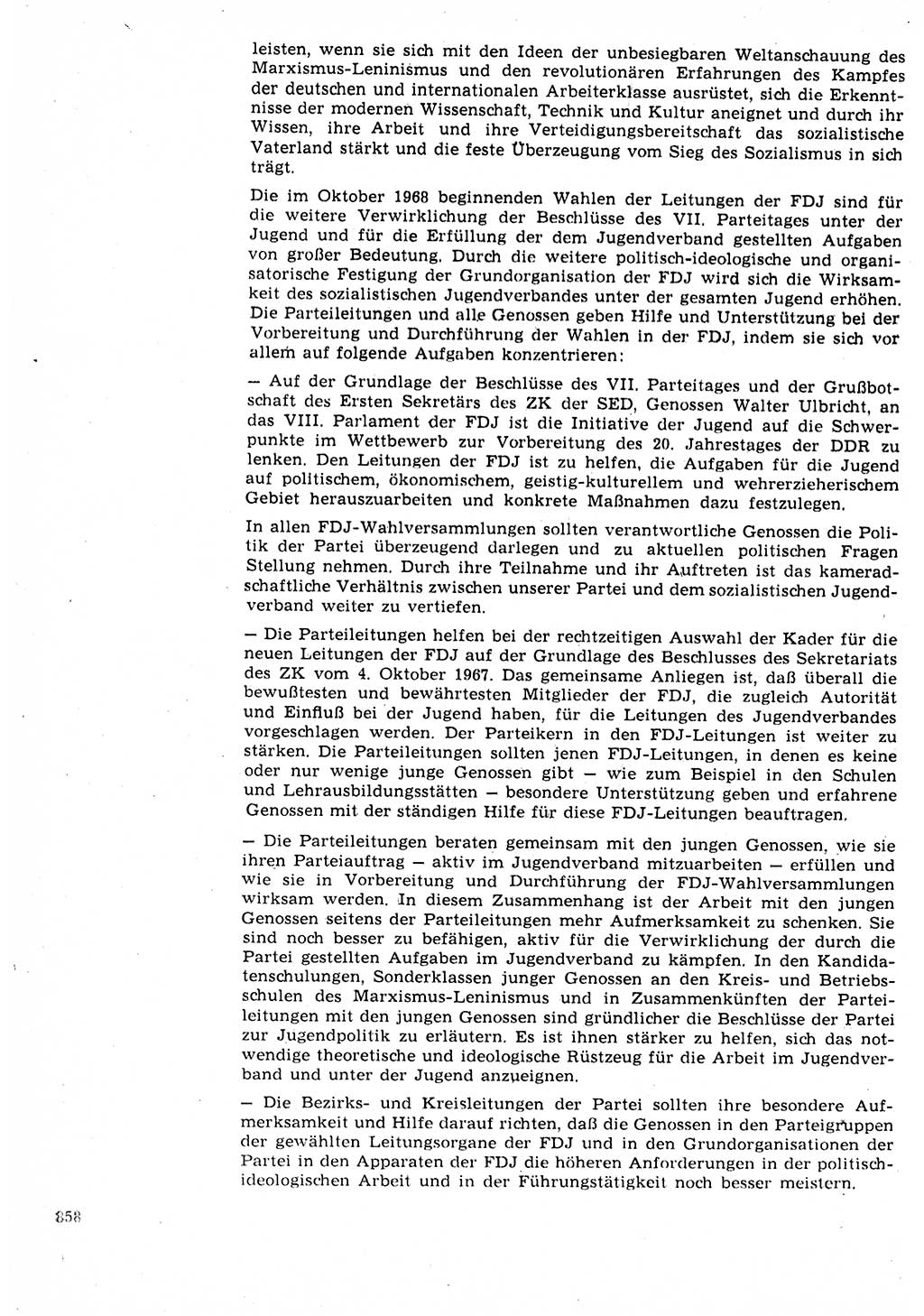 Neuer Weg (NW), Organ des Zentralkomitees (ZK) der SED (Sozialistische Einheitspartei Deutschlands) für Fragen des Parteilebens, 23. Jahrgang [Deutsche Demokratische Republik (DDR)] 1968, Seite 842 (NW ZK SED DDR 1968, S. 842)