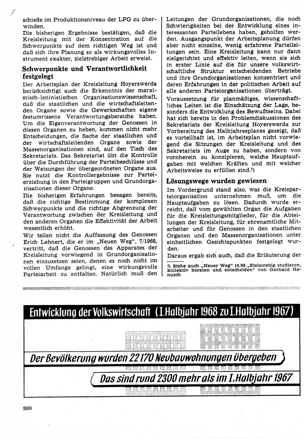 Neuer Weg (NW), Organ des Zentralkomitees (ZK) der SED (Sozialistische Einheitspartei Deutschlands) für Fragen des Parteilebens, 23. Jahrgang [Deutsche Demokratische Republik (DDR)] 1968, Seite 844 (NW ZK SED DDR 1968, S. 844)