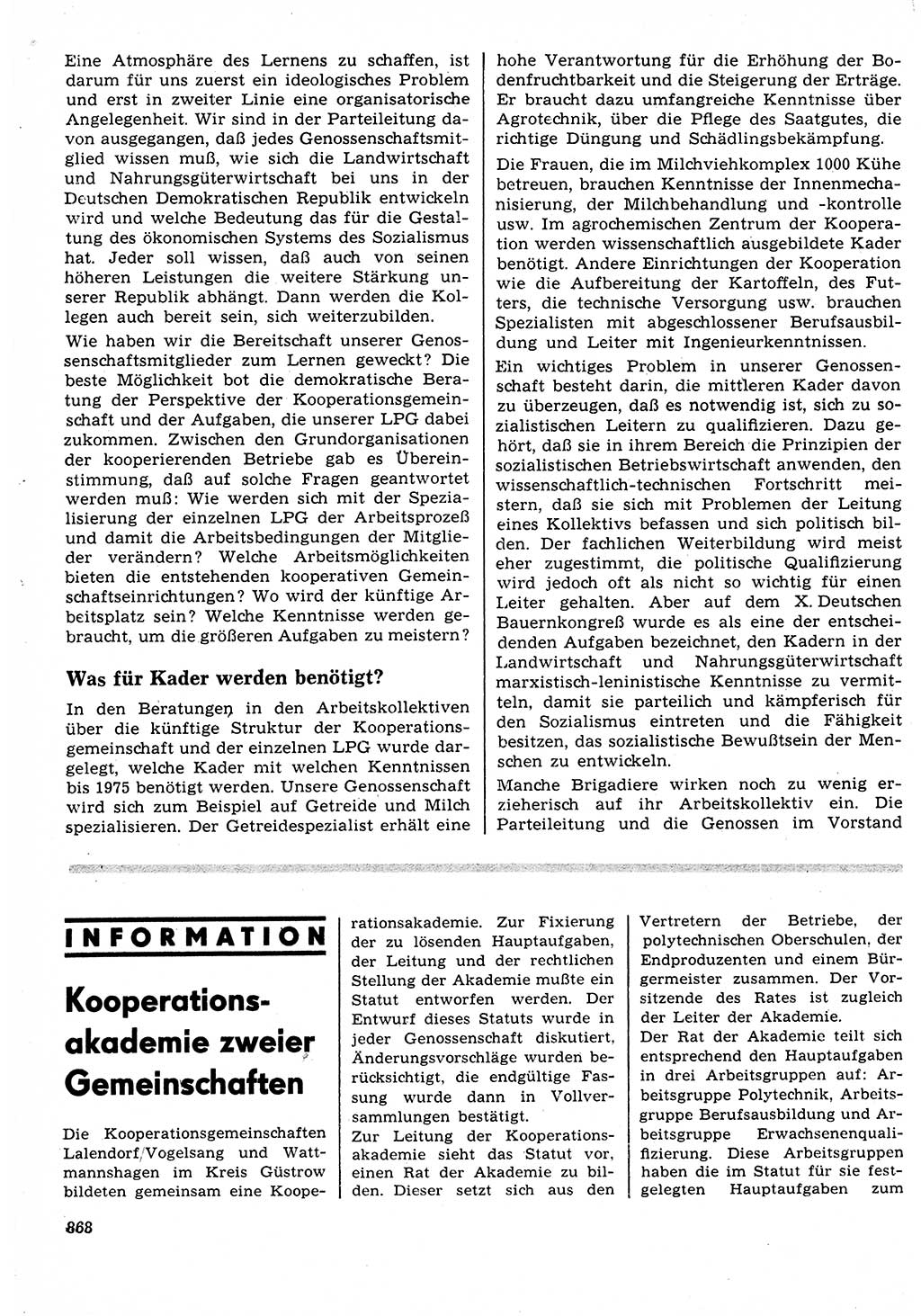 Neuer Weg (NW), Organ des Zentralkomitees (ZK) der SED (Sozialistische Einheitspartei Deutschlands) für Fragen des Parteilebens, 23. Jahrgang [Deutsche Demokratische Republik (DDR)] 1968, Seite 852 (NW ZK SED DDR 1968, S. 852)