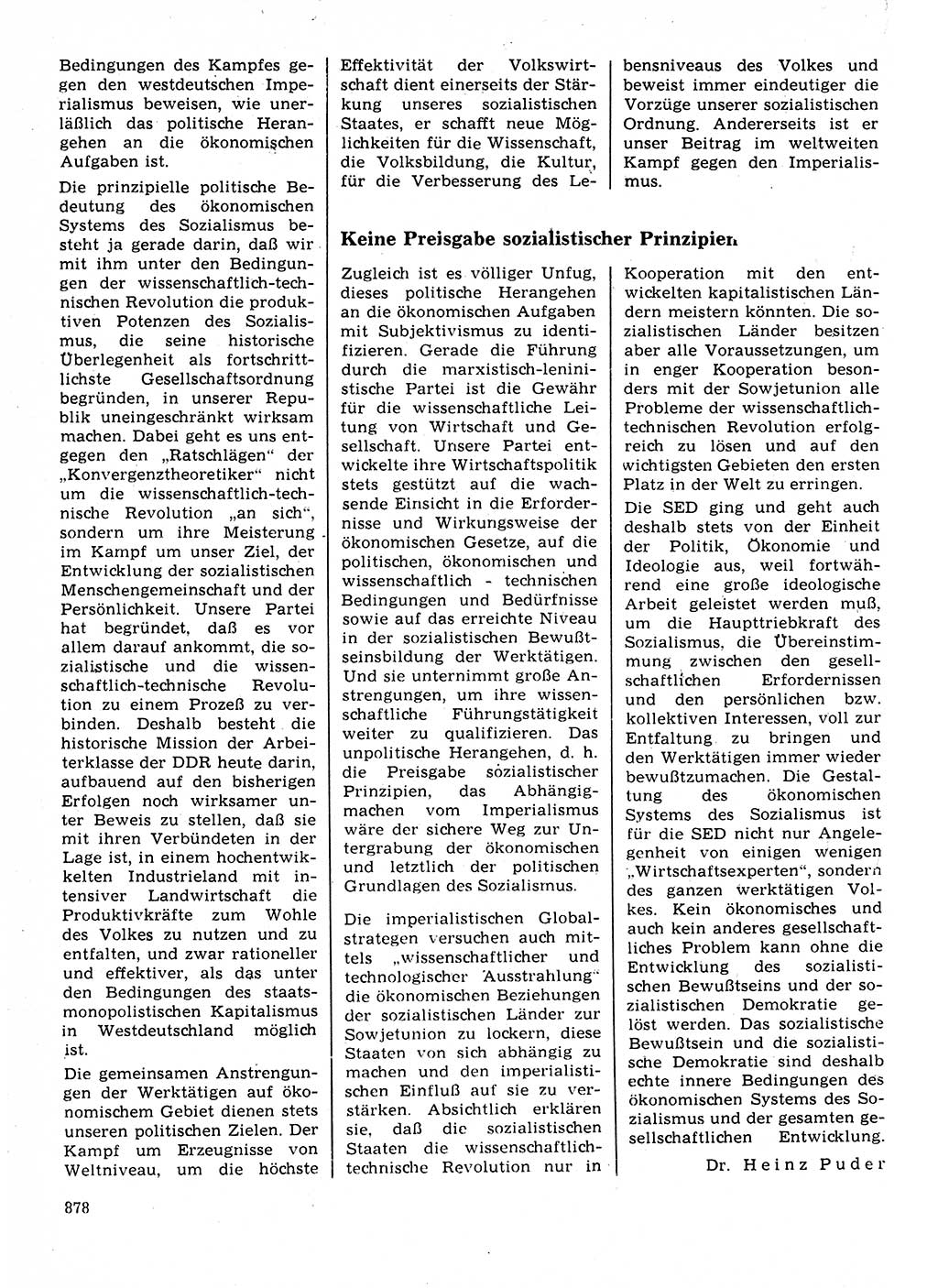 Neuer Weg (NW), Organ des Zentralkomitees (ZK) der SED (Sozialistische Einheitspartei Deutschlands) für Fragen des Parteilebens, 23. Jahrgang [Deutsche Demokratische Republik (DDR)] 1968, Seite 862 (NW ZK SED DDR 1968, S. 862)