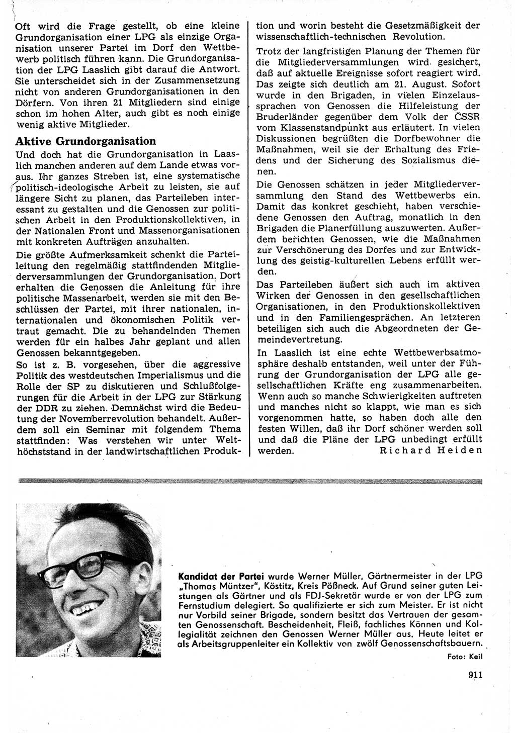 Neuer Weg (NW), Organ des Zentralkomitees (ZK) der SED (Sozialistische Einheitspartei Deutschlands) für Fragen des Parteilebens, 23. Jahrgang [Deutsche Demokratische Republik (DDR)] 1968, Seite 895 (NW ZK SED DDR 1968, S. 895)