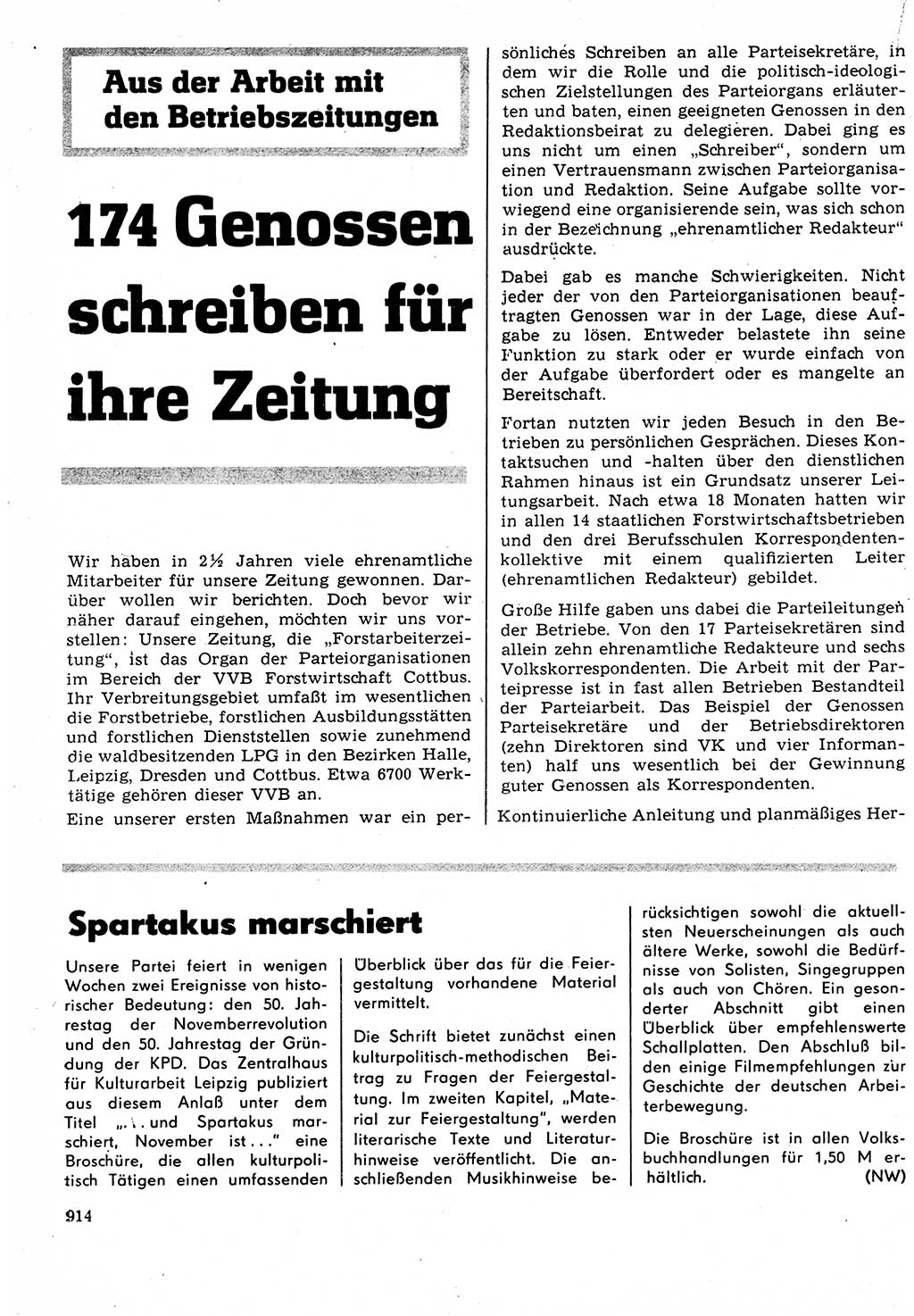 Neuer Weg (NW), Organ des Zentralkomitees (ZK) der SED (Sozialistische Einheitspartei Deutschlands) für Fragen des Parteilebens, 23. Jahrgang [Deutsche Demokratische Republik (DDR)] 1968, Seite 898 (NW ZK SED DDR 1968, S. 898)