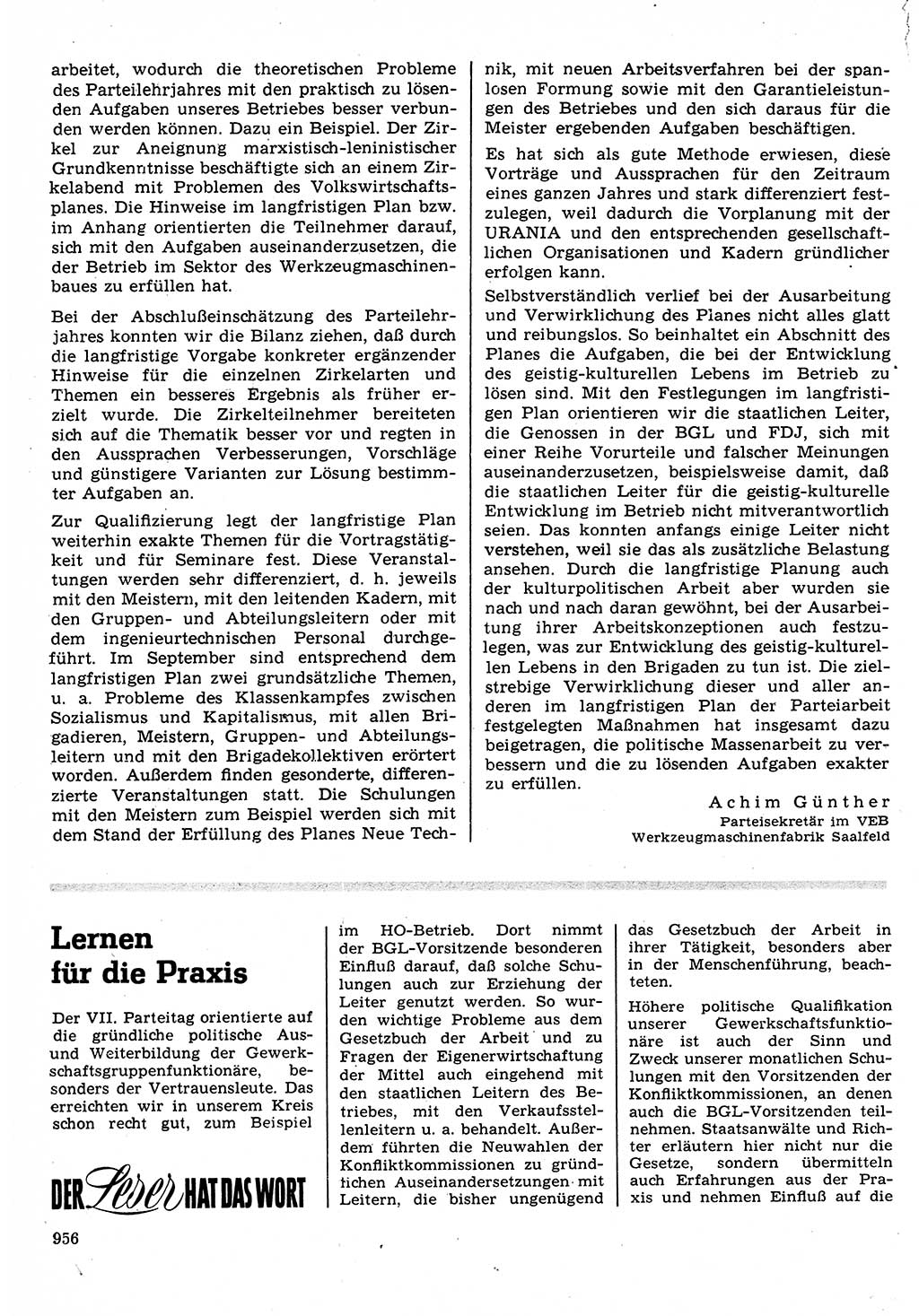 Neuer Weg (NW), Organ des Zentralkomitees (ZK) der SED (Sozialistische Einheitspartei Deutschlands) für Fragen des Parteilebens, 23. Jahrgang [Deutsche Demokratische Republik (DDR)] 1968, Seite 940 (NW ZK SED DDR 1968, S. 940)