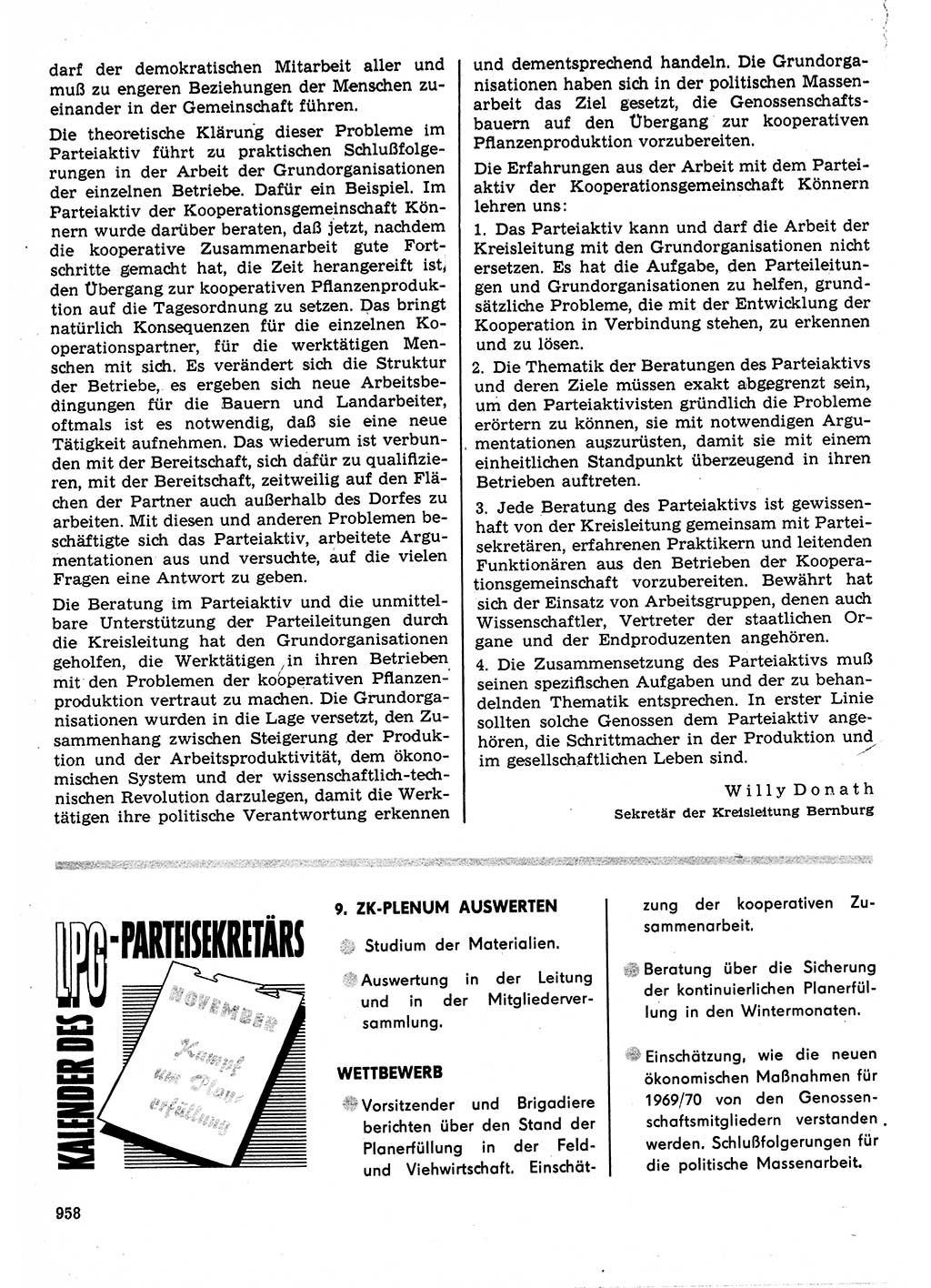 Neuer Weg (NW), Organ des Zentralkomitees (ZK) der SED (Sozialistische Einheitspartei Deutschlands) für Fragen des Parteilebens, 23. Jahrgang [Deutsche Demokratische Republik (DDR)] 1968, Seite 942 (NW ZK SED DDR 1968, S. 942)