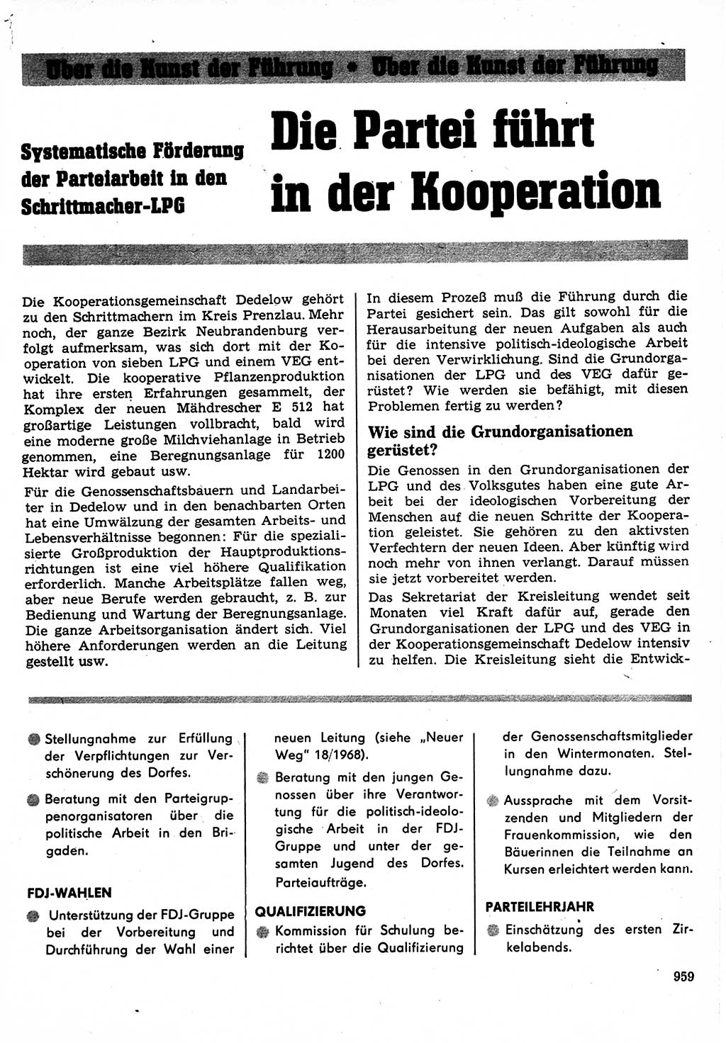 Neuer Weg (NW), Organ des Zentralkomitees (ZK) der SED (Sozialistische Einheitspartei Deutschlands) für Fragen des Parteilebens, 23. Jahrgang [Deutsche Demokratische Republik (DDR)] 1968, Seite 943 (NW ZK SED DDR 1968, S. 943)