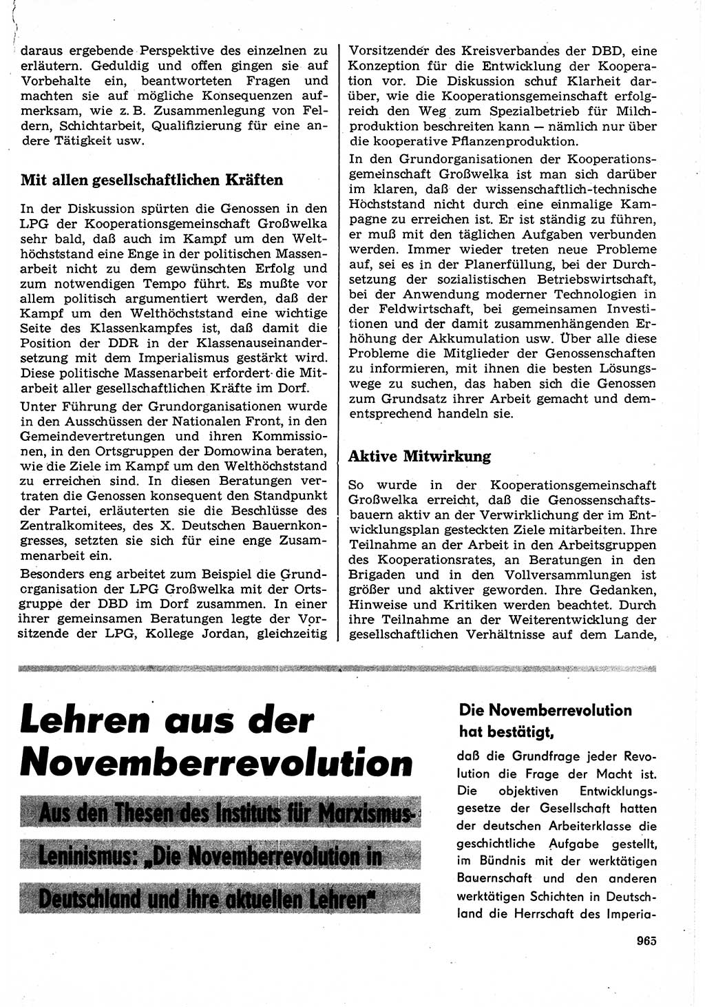 Neuer Weg (NW), Organ des Zentralkomitees (ZK) der SED (Sozialistische Einheitspartei Deutschlands) für Fragen des Parteilebens, 23. Jahrgang [Deutsche Demokratische Republik (DDR)] 1968, Seite 949 (NW ZK SED DDR 1968, S. 949)