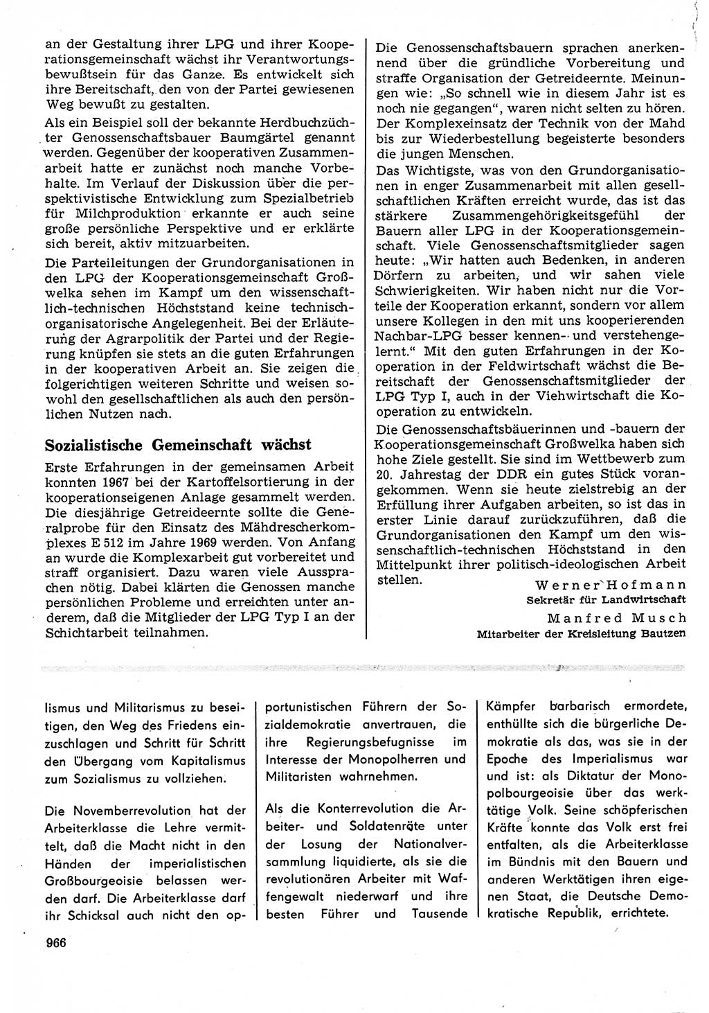 Neuer Weg (NW), Organ des Zentralkomitees (ZK) der SED (Sozialistische Einheitspartei Deutschlands) für Fragen des Parteilebens, 23. Jahrgang [Deutsche Demokratische Republik (DDR)] 1968, Seite 950 (NW ZK SED DDR 1968, S. 950)