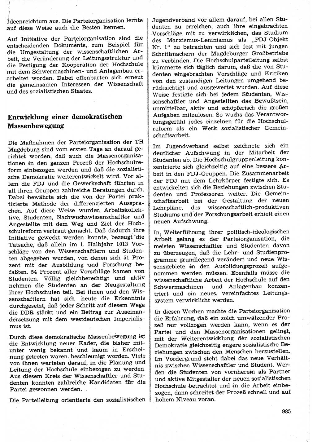 Neuer Weg (NW), Organ des Zentralkomitees (ZK) der SED (Sozialistische Einheitspartei Deutschlands) für Fragen des Parteilebens, 23. Jahrgang [Deutsche Demokratische Republik (DDR)] 1968, Seite 969 (NW ZK SED DDR 1968, S. 969)