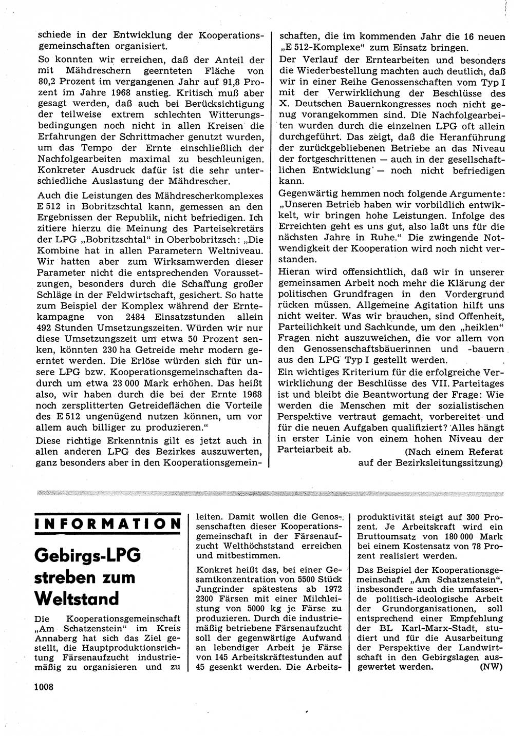 Neuer Weg (NW), Organ des Zentralkomitees (ZK) der SED (Sozialistische Einheitspartei Deutschlands) für Fragen des Parteilebens, 23. Jahrgang [Deutsche Demokratische Republik (DDR)] 1968, Seite 992 (NW ZK SED DDR 1968, S. 992)