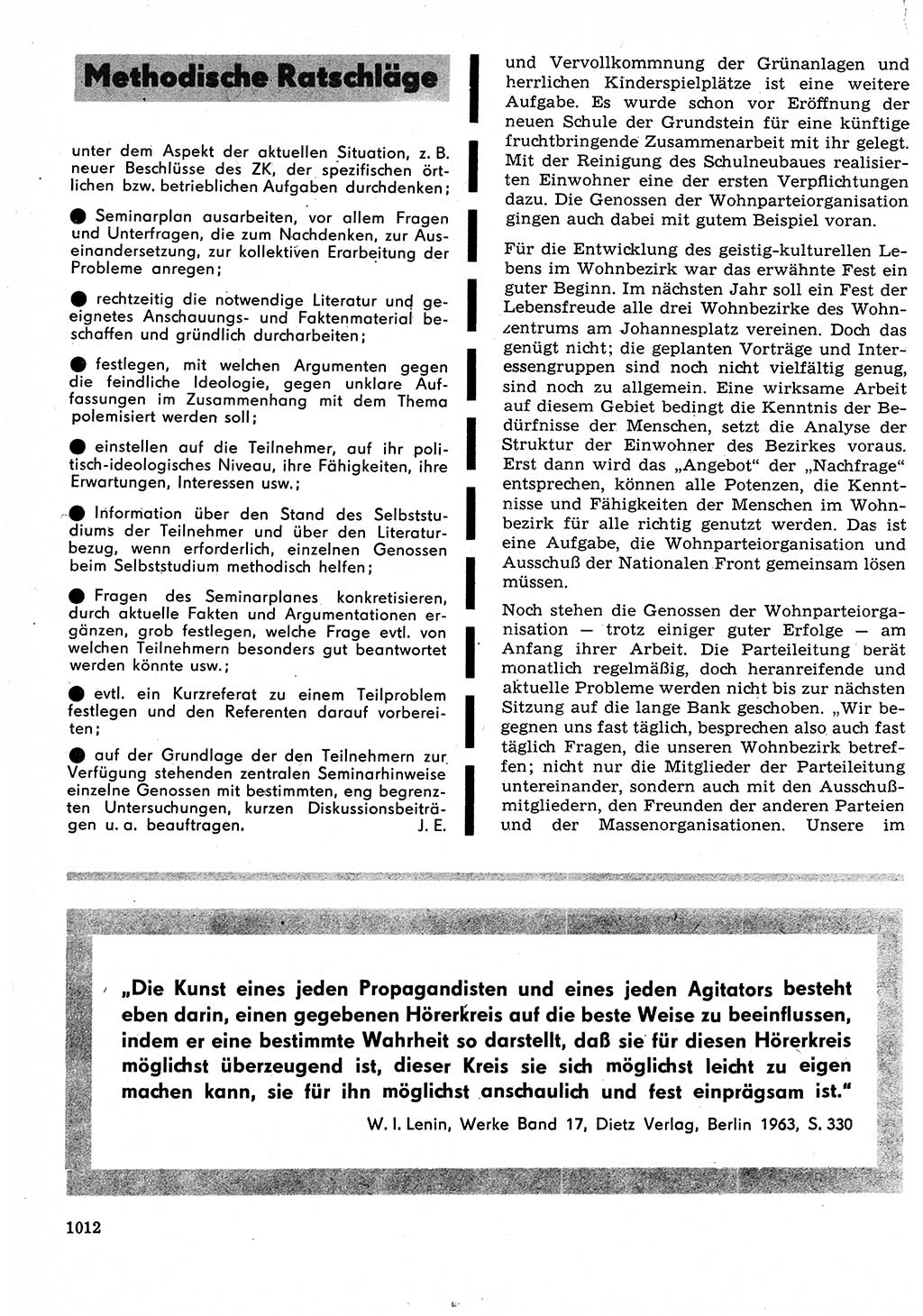 Neuer Weg (NW), Organ des Zentralkomitees (ZK) der SED (Sozialistische Einheitspartei Deutschlands) für Fragen des Parteilebens, 23. Jahrgang [Deutsche Demokratische Republik (DDR)] 1968, Seite 996 (NW ZK SED DDR 1968, S. 996)