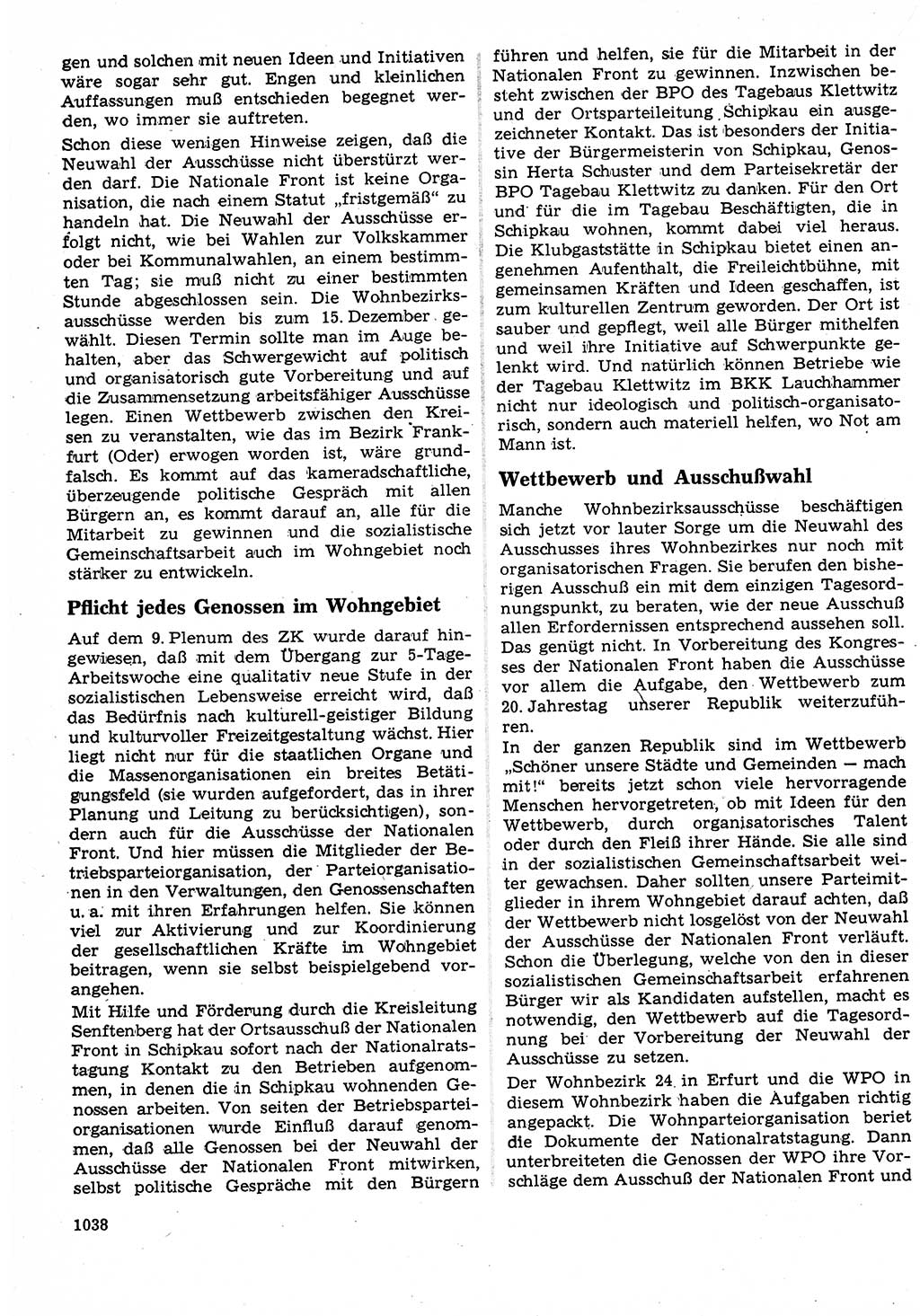 Neuer Weg (NW), Organ des Zentralkomitees (ZK) der SED (Sozialistische Einheitspartei Deutschlands) für Fragen des Parteilebens, 23. Jahrgang [Deutsche Demokratische Republik (DDR)] 1968, Seite 1022 (NW ZK SED DDR 1968, S. 1022)