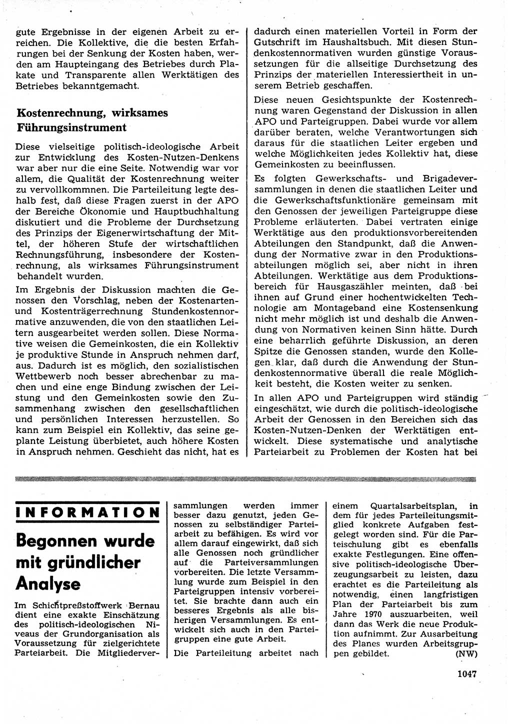 Neuer Weg (NW), Organ des Zentralkomitees (ZK) der SED (Sozialistische Einheitspartei Deutschlands) für Fragen des Parteilebens, 23. Jahrgang [Deutsche Demokratische Republik (DDR)] 1968, Seite 1031 (NW ZK SED DDR 1968, S. 1031)