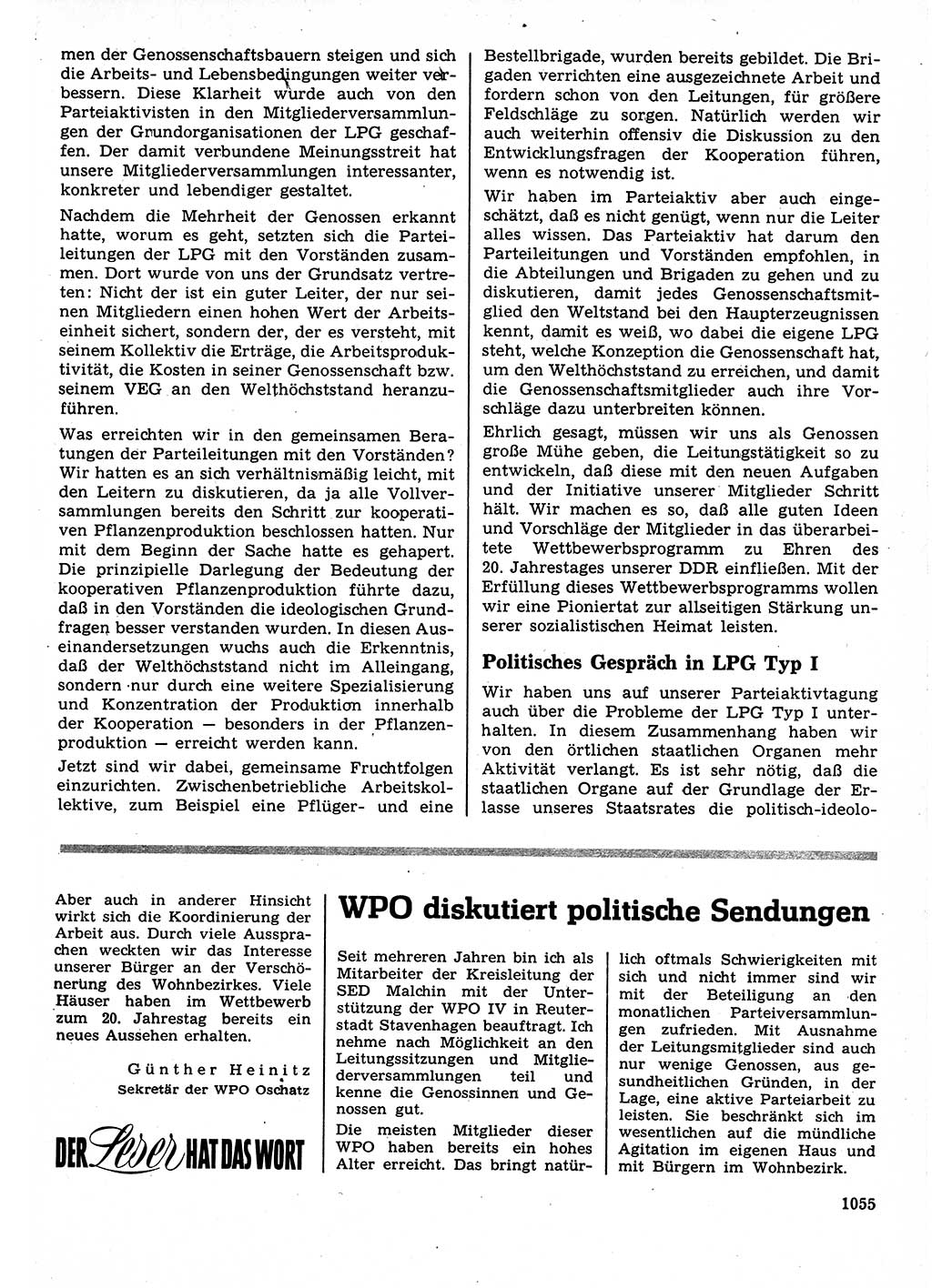 Neuer Weg (NW), Organ des Zentralkomitees (ZK) der SED (Sozialistische Einheitspartei Deutschlands) für Fragen des Parteilebens, 23. Jahrgang [Deutsche Demokratische Republik (DDR)] 1968, Seite 1039 (NW ZK SED DDR 1968, S. 1039)