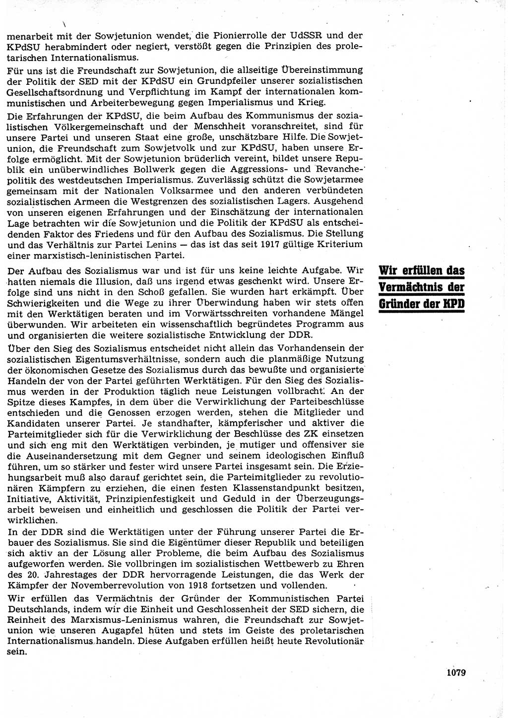 Neuer Weg (NW), Organ des Zentralkomitees (ZK) der SED (Sozialistische Einheitspartei Deutschlands) für Fragen des Parteilebens, 23. Jahrgang [Deutsche Demokratische Republik (DDR)] 1968, Seite 1063 (NW ZK SED DDR 1968, S. 1063)