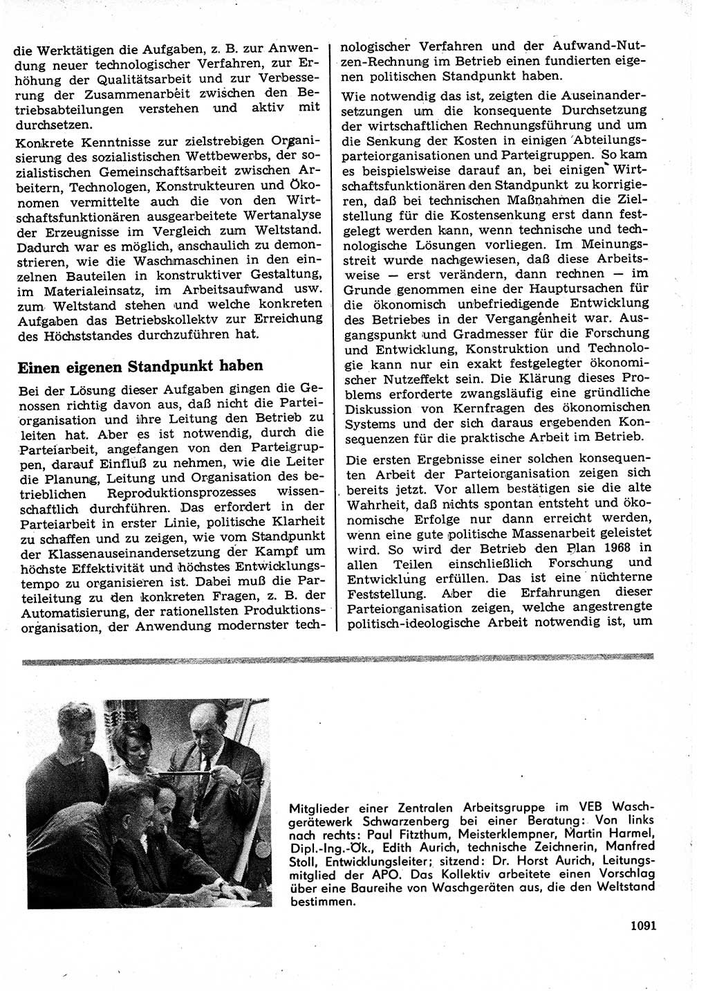 Neuer Weg (NW), Organ des Zentralkomitees (ZK) der SED (Sozialistische Einheitspartei Deutschlands) für Fragen des Parteilebens, 23. Jahrgang [Deutsche Demokratische Republik (DDR)] 1968, Seite 1075 (NW ZK SED DDR 1968, S. 1075)
