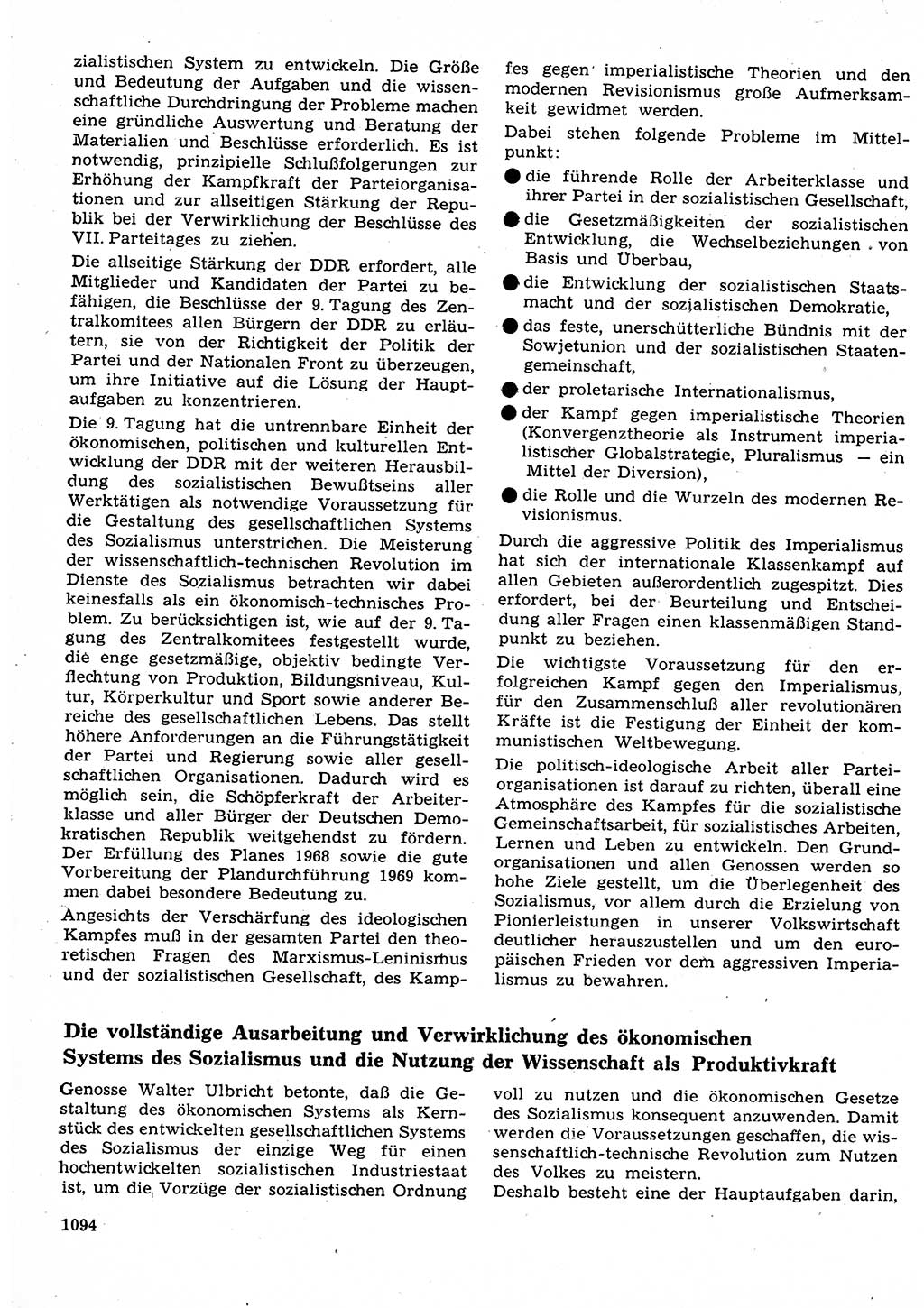 Neuer Weg (NW), Organ des Zentralkomitees (ZK) der SED (Sozialistische Einheitspartei Deutschlands) für Fragen des Parteilebens, 23. Jahrgang [Deutsche Demokratische Republik (DDR)] 1968, Seite 1078 (NW ZK SED DDR 1968, S. 1078)