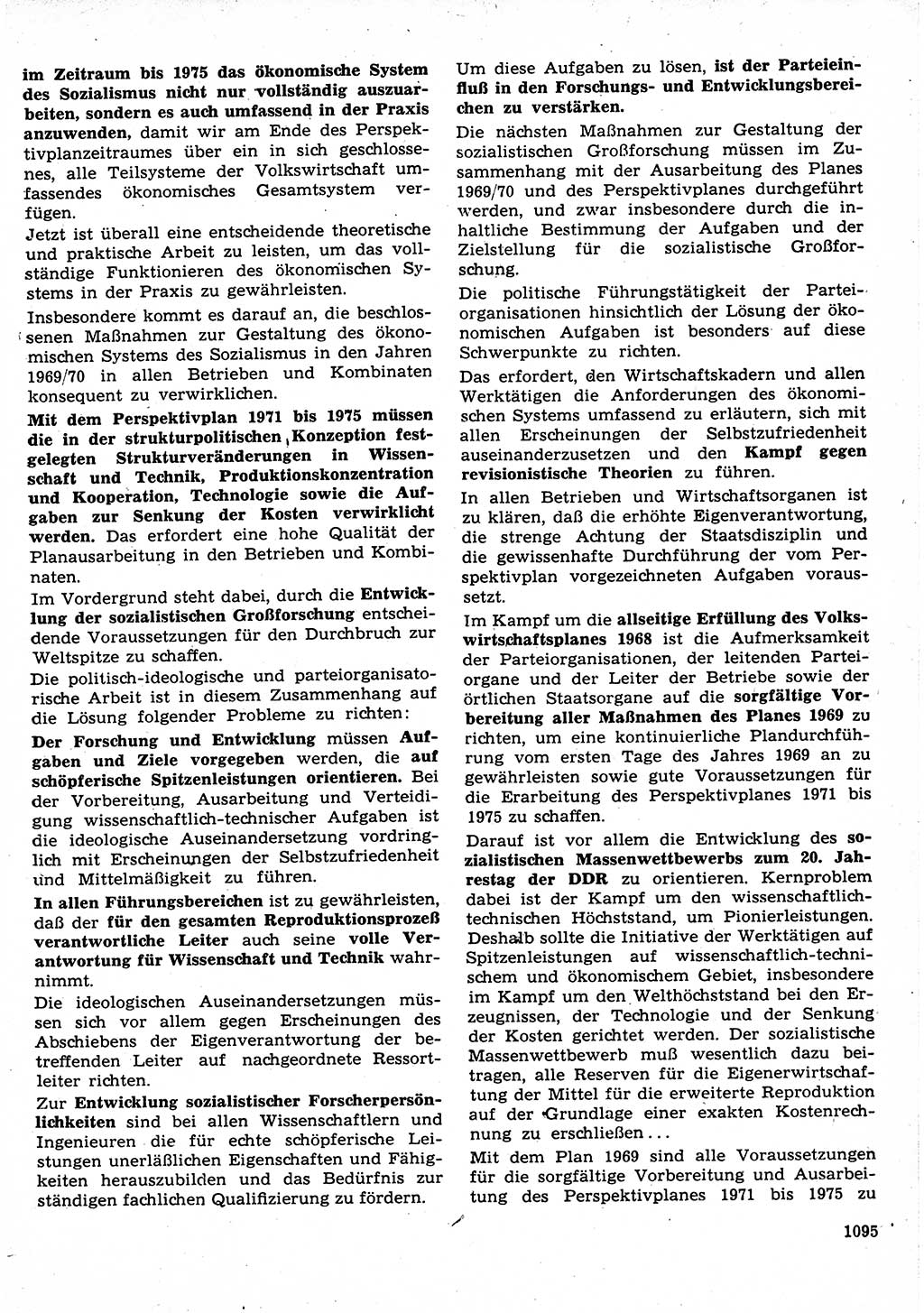 Neuer Weg (NW), Organ des Zentralkomitees (ZK) der SED (Sozialistische Einheitspartei Deutschlands) für Fragen des Parteilebens, 23. Jahrgang [Deutsche Demokratische Republik (DDR)] 1968, Seite 1079 (NW ZK SED DDR 1968, S. 1079)