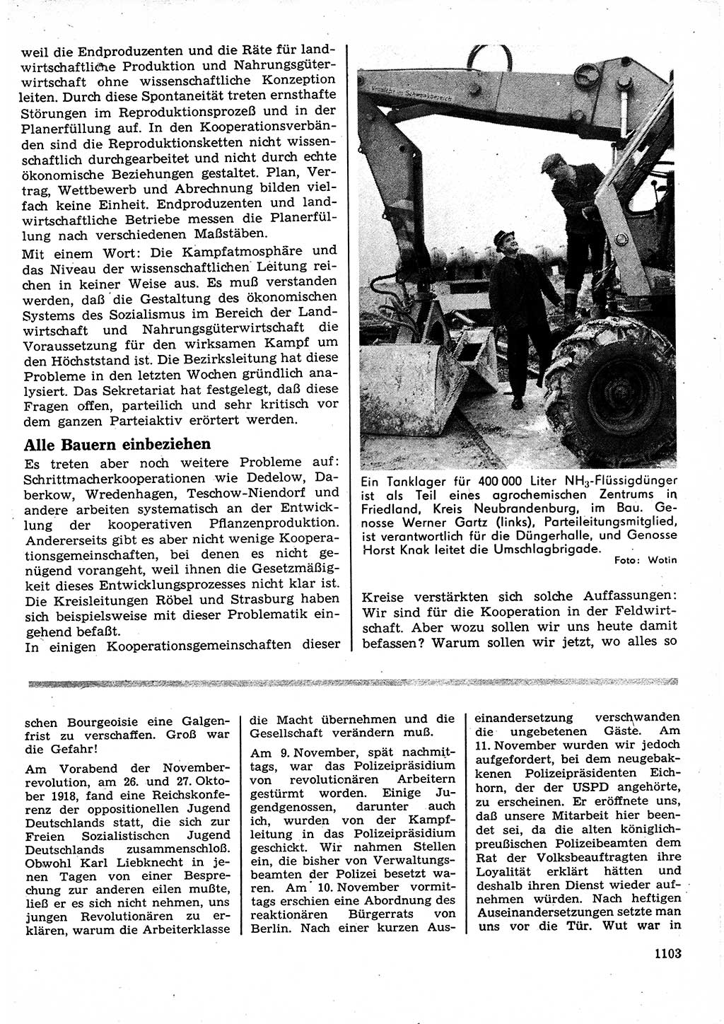 Neuer Weg (NW), Organ des Zentralkomitees (ZK) der SED (Sozialistische Einheitspartei Deutschlands) für Fragen des Parteilebens, 23. Jahrgang [Deutsche Demokratische Republik (DDR)] 1968, Seite 1087 (NW ZK SED DDR 1968, S. 1087)