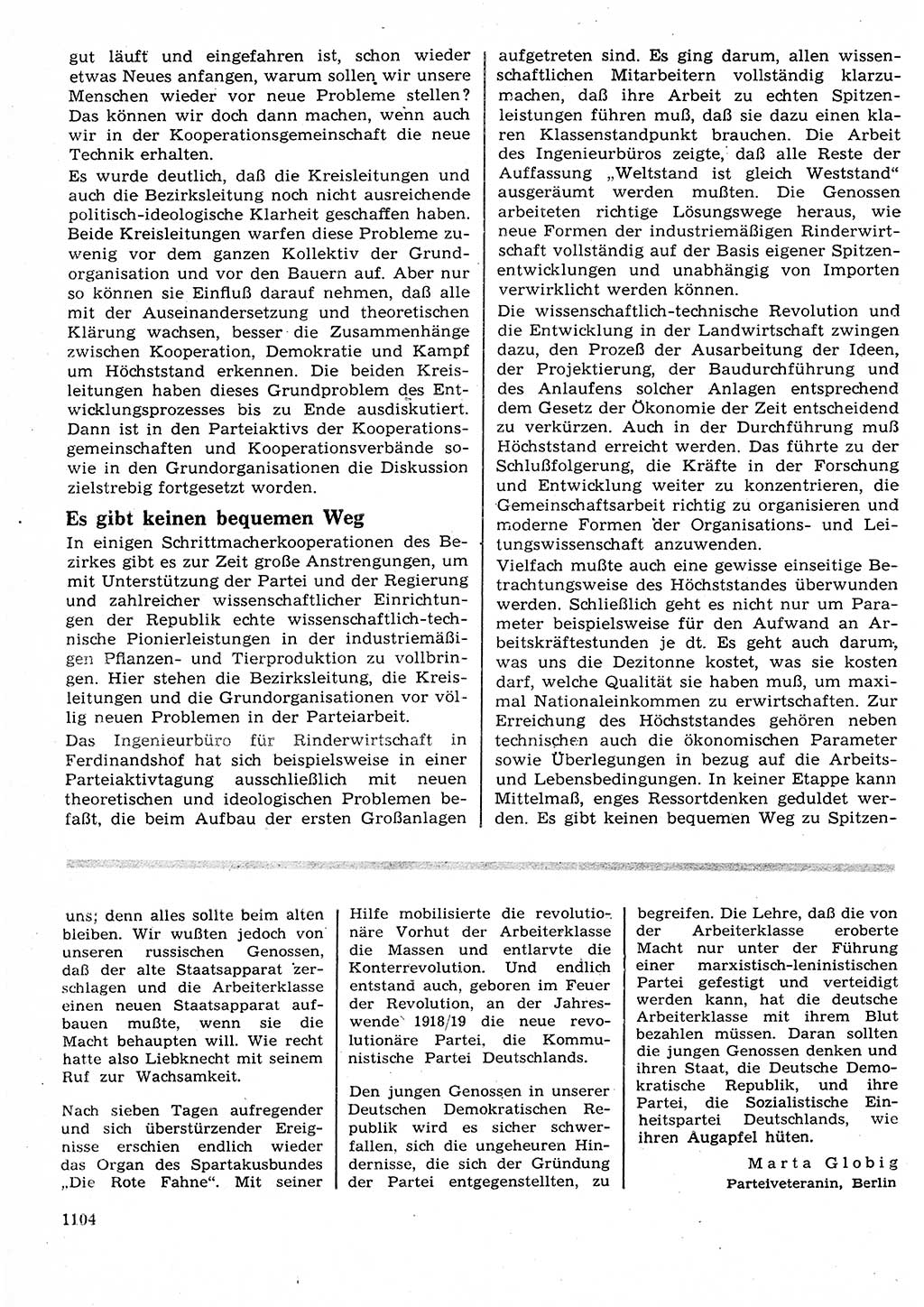 Neuer Weg (NW), Organ des Zentralkomitees (ZK) der SED (Sozialistische Einheitspartei Deutschlands) für Fragen des Parteilebens, 23. Jahrgang [Deutsche Demokratische Republik (DDR)] 1968, Seite 1088 (NW ZK SED DDR 1968, S. 1088)