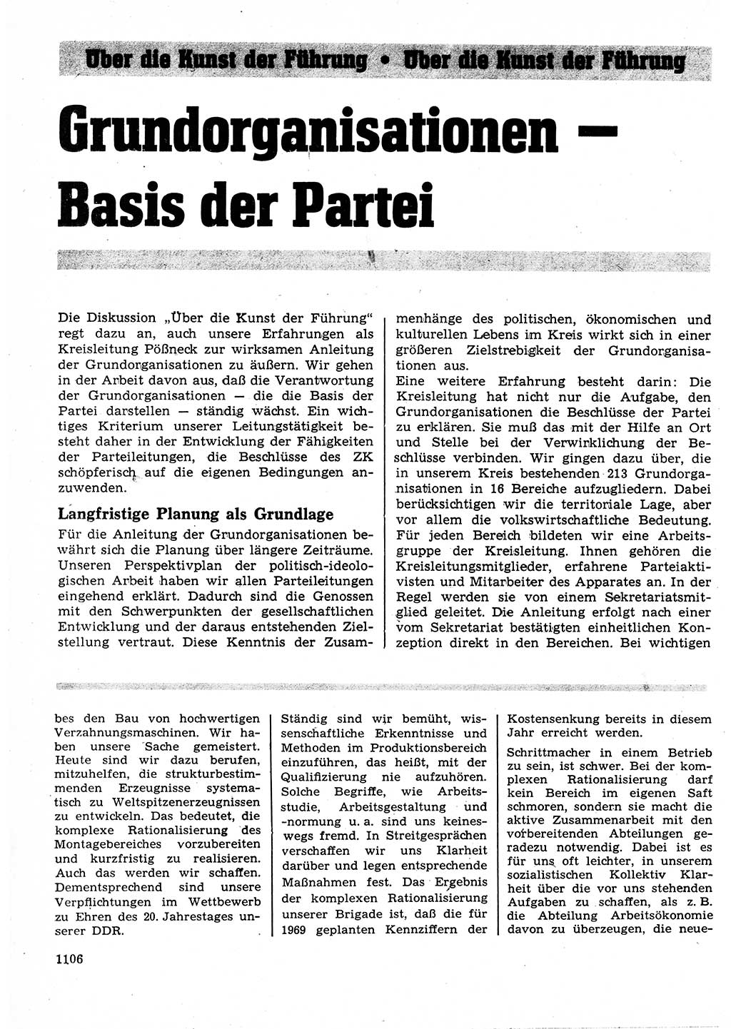 Neuer Weg (NW), Organ des Zentralkomitees (ZK) der SED (Sozialistische Einheitspartei Deutschlands) für Fragen des Parteilebens, 23. Jahrgang [Deutsche Demokratische Republik (DDR)] 1968, Seite 1090 (NW ZK SED DDR 1968, S. 1090)