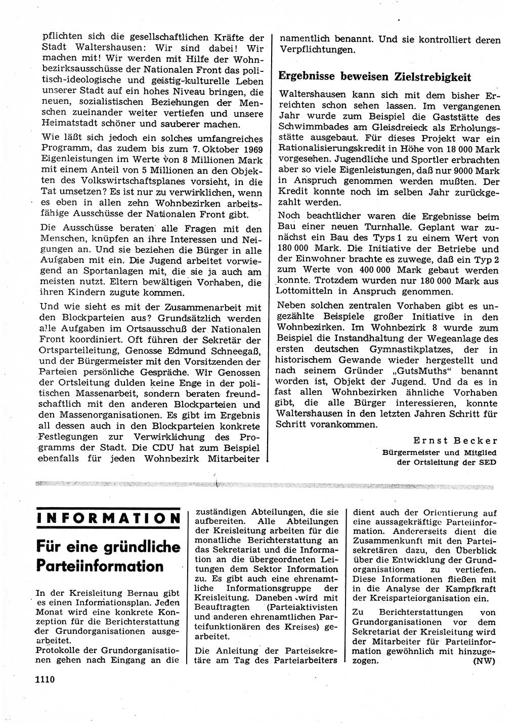 Neuer Weg (NW), Organ des Zentralkomitees (ZK) der SED (Sozialistische Einheitspartei Deutschlands) für Fragen des Parteilebens, 23. Jahrgang [Deutsche Demokratische Republik (DDR)] 1968, Seite 1094 (NW ZK SED DDR 1968, S. 1094)