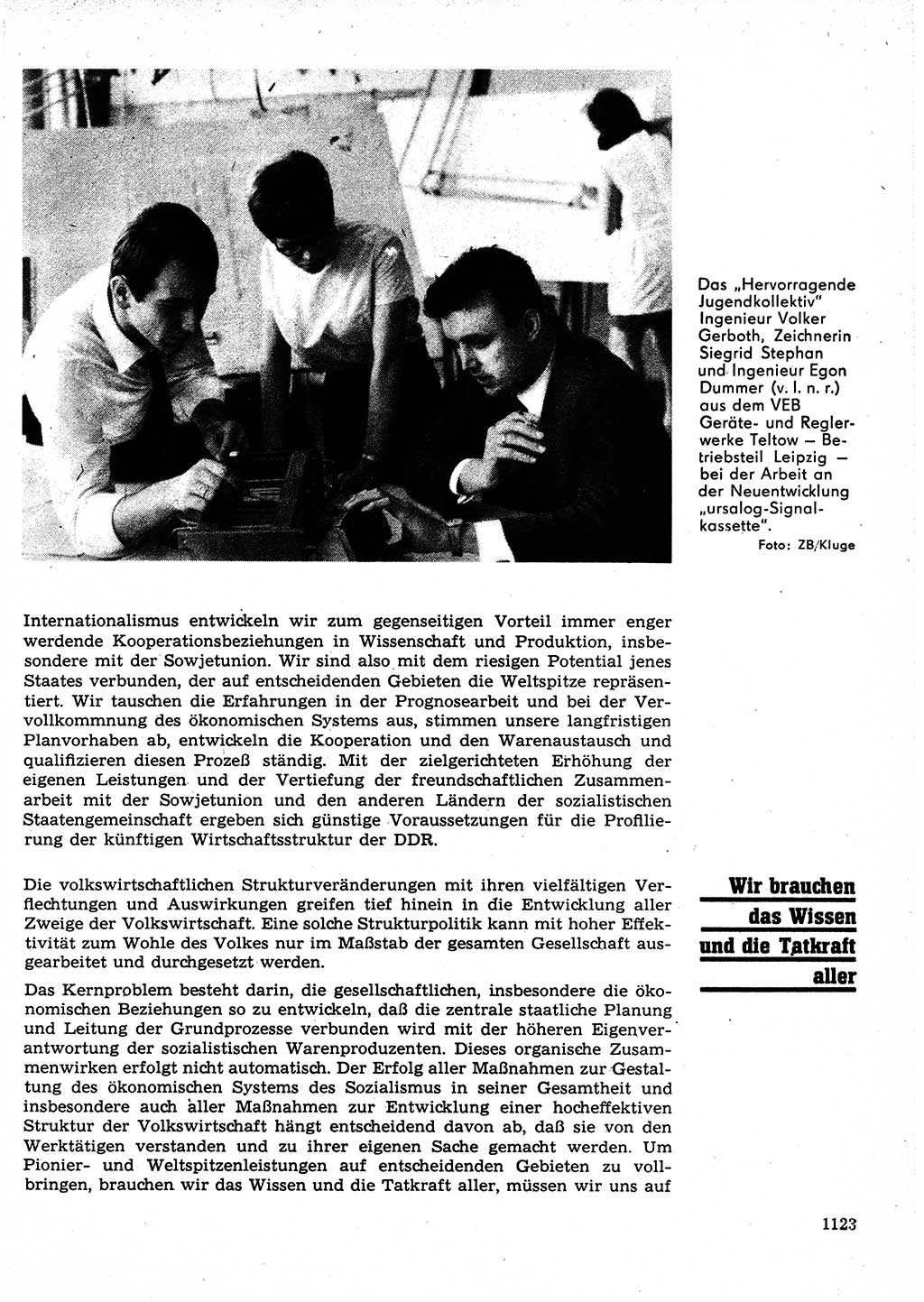 Neuer Weg (NW), Organ des Zentralkomitees (ZK) der SED (Sozialistische Einheitspartei Deutschlands) für Fragen des Parteilebens, 23. Jahrgang [Deutsche Demokratische Republik (DDR)] 1968, Seite 1107 (NW ZK SED DDR 1968, S. 1107)