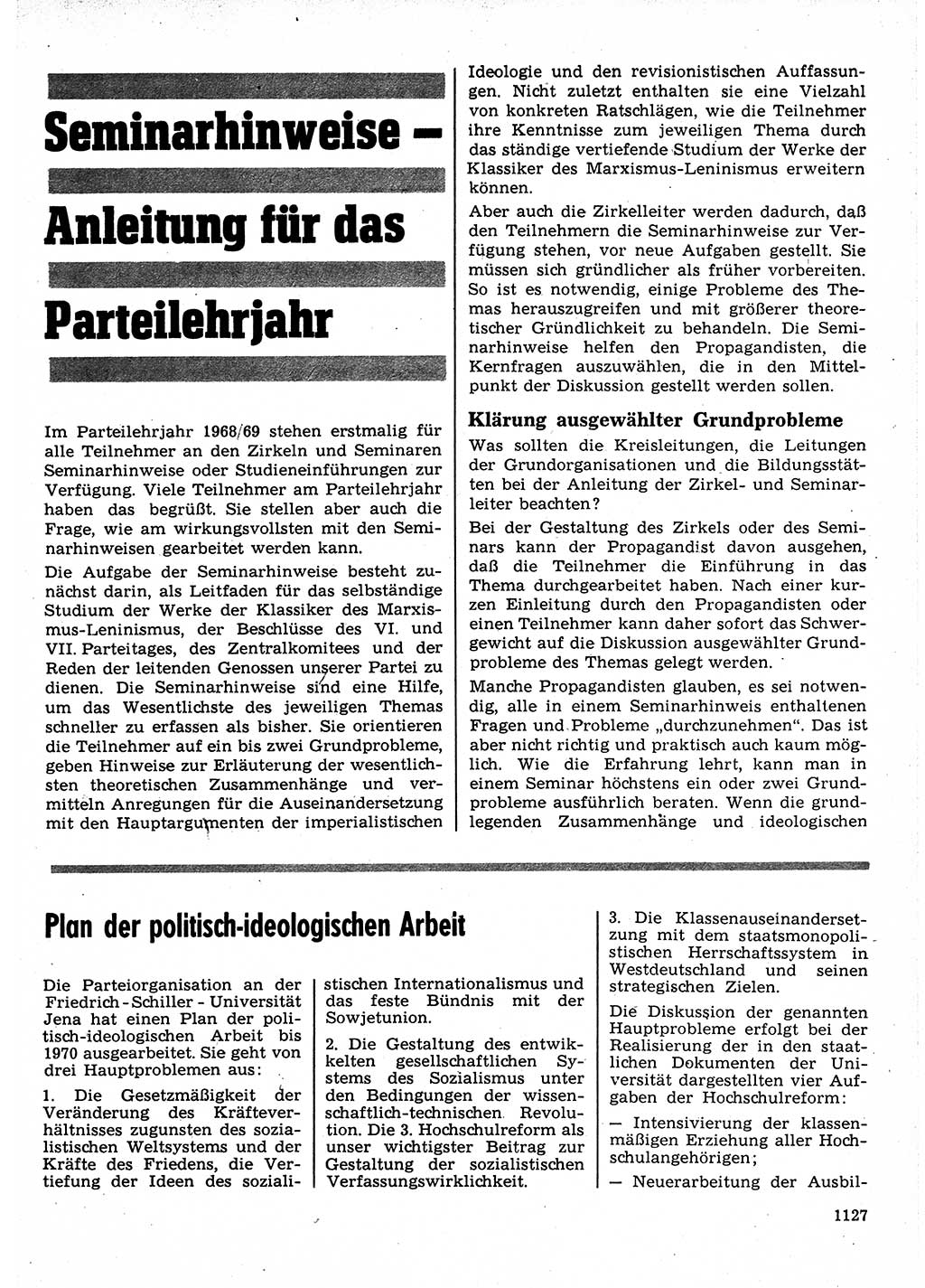 Neuer Weg (NW), Organ des Zentralkomitees (ZK) der SED (Sozialistische Einheitspartei Deutschlands) für Fragen des Parteilebens, 23. Jahrgang [Deutsche Demokratische Republik (DDR)] 1968, Seite 1111 (NW ZK SED DDR 1968, S. 1111)