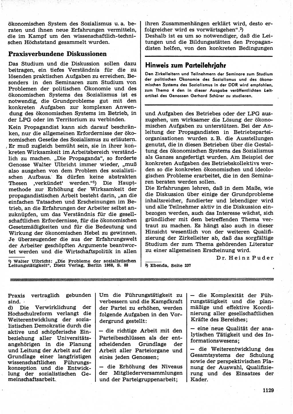 Neuer Weg (NW), Organ des Zentralkomitees (ZK) der SED (Sozialistische Einheitspartei Deutschlands) für Fragen des Parteilebens, 23. Jahrgang [Deutsche Demokratische Republik (DDR)] 1968, Seite 1113 (NW ZK SED DDR 1968, S. 1113)