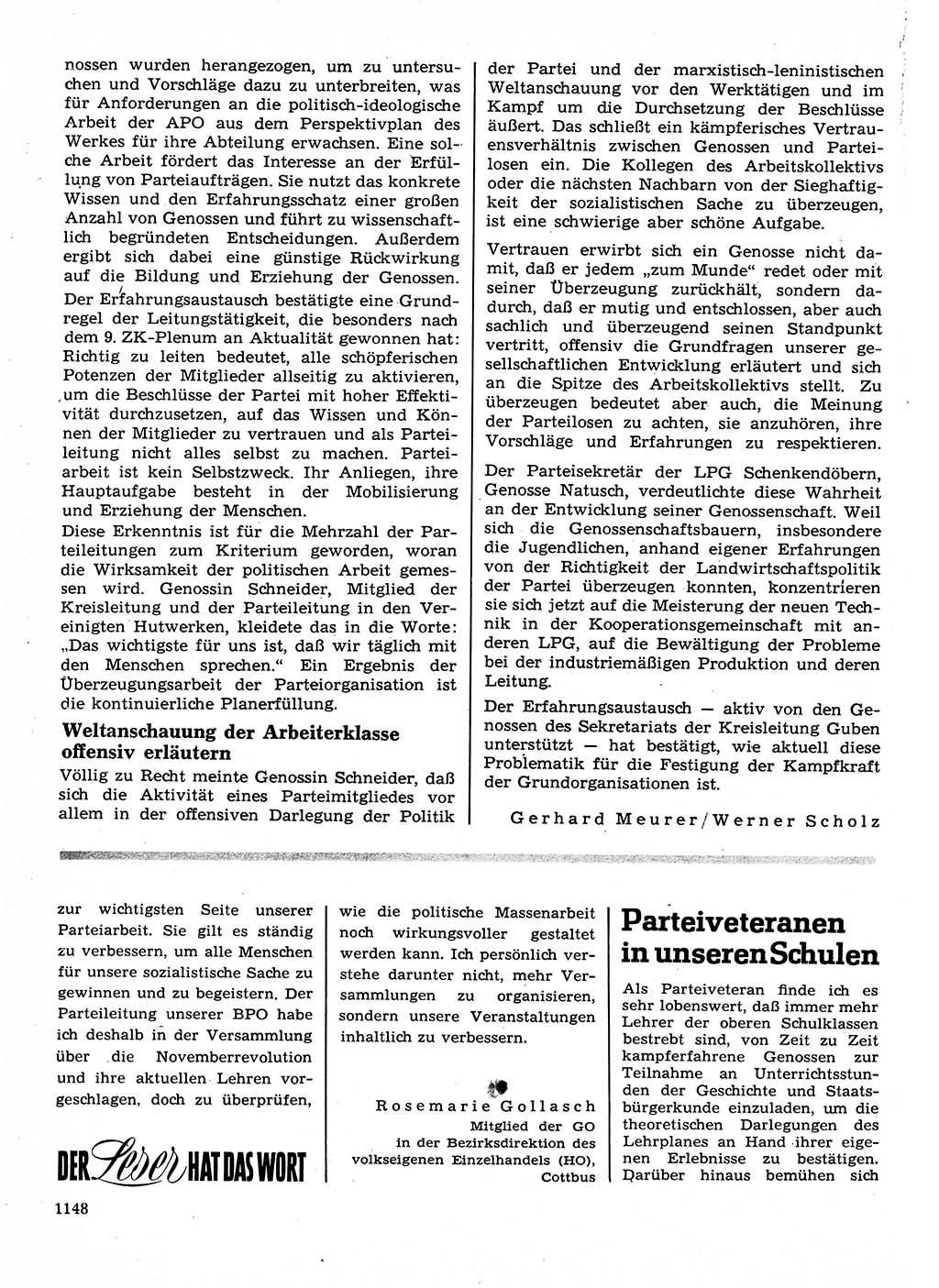 Neuer Weg (NW), Organ des Zentralkomitees (ZK) der SED (Sozialistische Einheitspartei Deutschlands) für Fragen des Parteilebens, 23. Jahrgang [Deutsche Demokratische Republik (DDR)] 1968, Seite 1132 (NW ZK SED DDR 1968, S. 1132)