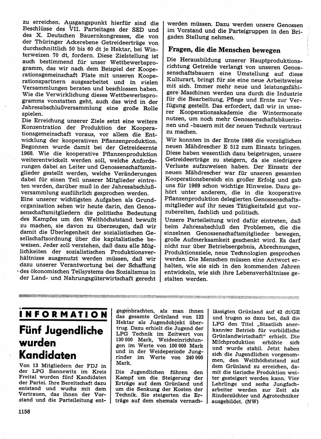 Neuer Weg (NW), Organ des Zentralkomitees (ZK) der SED (Sozialistische Einheitspartei Deutschlands) für Fragen des Parteilebens, 23. Jahrgang [Deutsche Demokratische Republik (DDR)] 1968, Seite 1140 (NW ZK SED DDR 1968, S. 1140)