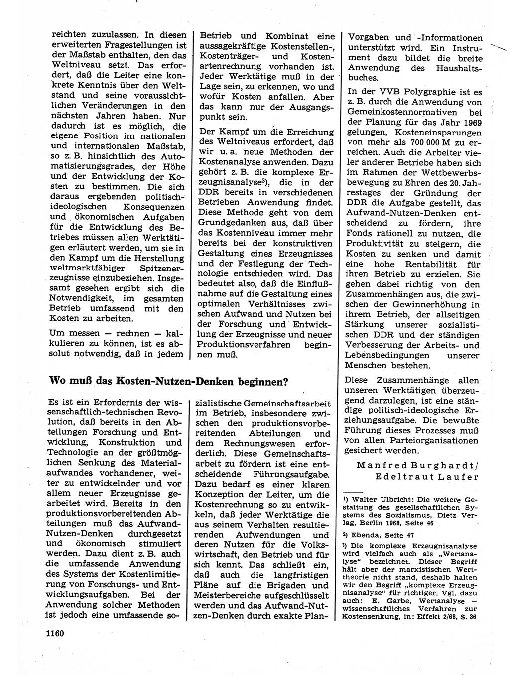 Neuer Weg (NW), Organ des Zentralkomitees (ZK) der SED (Sozialistische Einheitspartei Deutschlands) für Fragen des Parteilebens, 23. Jahrgang [Deutsche Demokratische Republik (DDR)] 1968, Seite 1144 (NW ZK SED DDR 1968, S. 1144)