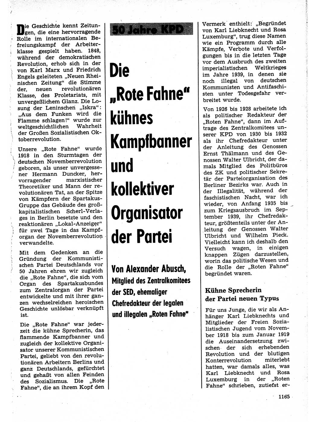 Neuer Weg (NW), Organ des Zentralkomitees (ZK) der SED (Sozialistische Einheitspartei Deutschlands) für Fragen des Parteilebens, 23. Jahrgang [Deutsche Demokratische Republik (DDR)] 1968, Seite 1149 (NW ZK SED DDR 1968, S. 1149)