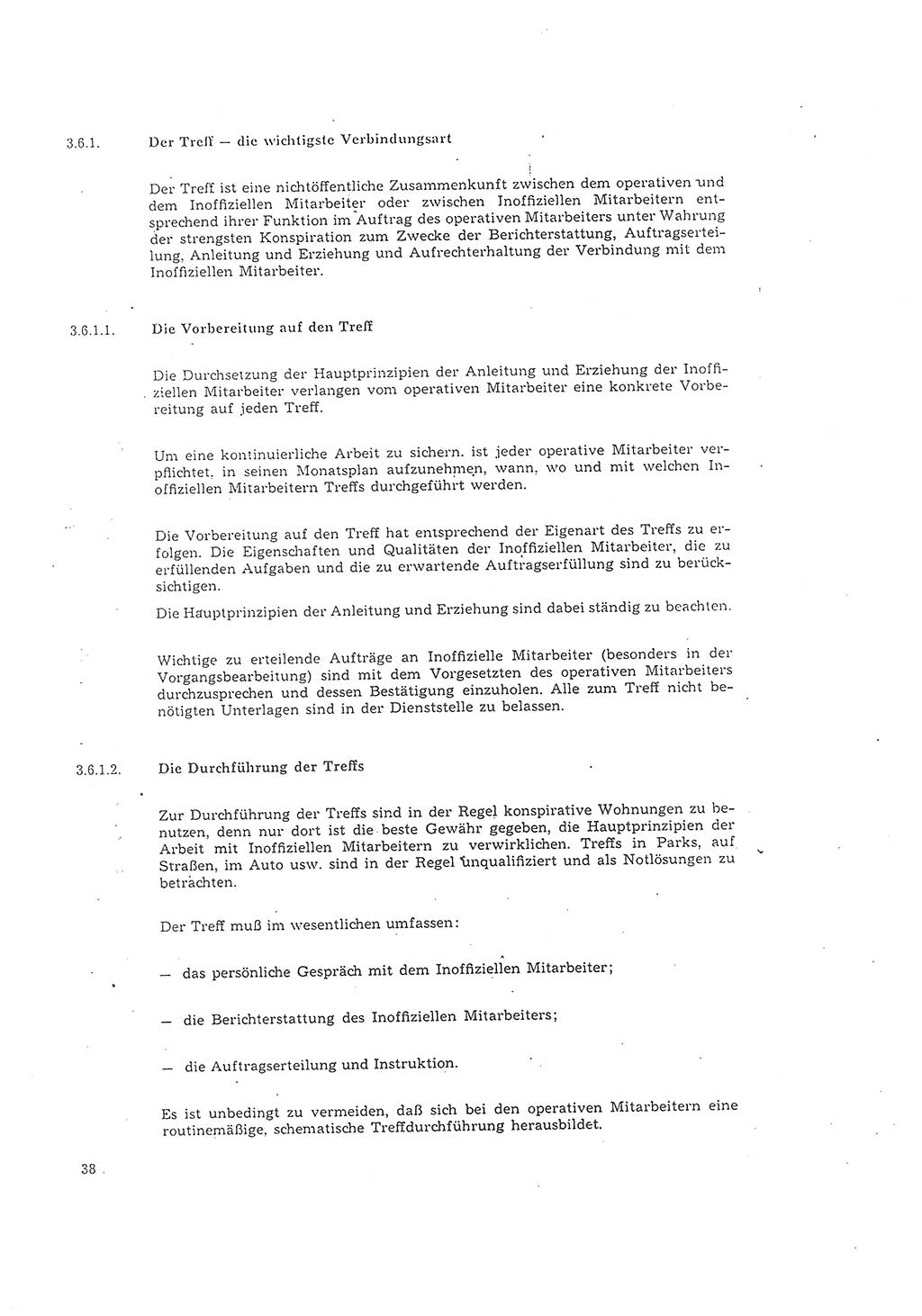 Richtlinie 1/68 für die Zusammenarbeit mit Gesellschaftlichen Mitarbeitern für Sicherheit und Inoffiziellen Mitarbeitern im Gesamtsystem der Sicherung der Deutschen Demokratischen Republik (DDR), Ministerium für Staatssicherheit (MfS), Der Minister (Mielke), Geheime Verschlußsache (GVS) 008-1001/68, Berlin 1968, Seite 38 (RL 1/68 DDR MfS Min. GVS 008-1001/68 1968, S. 38)