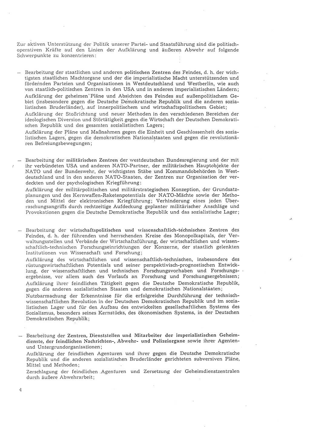 Richtlinie 2/68 für die Arbeit mit Inoffiziellen Mitarbeitern (IM) im Operationsgebiet, Deutsche Demokratische Republik (DDR), Ministerium für Staatssicherheit (MfS), Der Minister (Mielke), Geheime Verschlußsache (GVS) 008-1002/68, Berlin 1968, Seite 4 (RL 2/68 DDR MfS Min. GVS 008-1002/68 1968, S. 4)