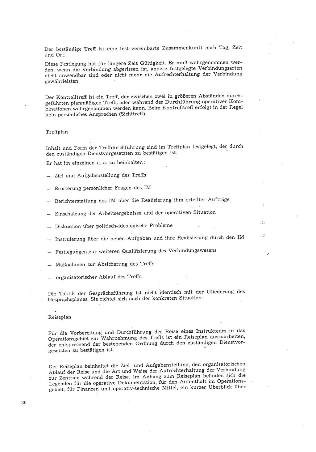Richtlinie 2/68 für die Arbeit mit Inoffiziellen Mitarbeitern (IM) im Operationsgebiet, Deutsche Demokratische Republik (DDR), Ministerium für Staatssicherheit (MfS), Der Minister (Mielke), Geheime Verschlußsache (GVS) 008-1002/68, Berlin 1968, Seite 30 (RL 2/68 DDR MfS Min. GVS 008-1002/68 1968, S. 30)