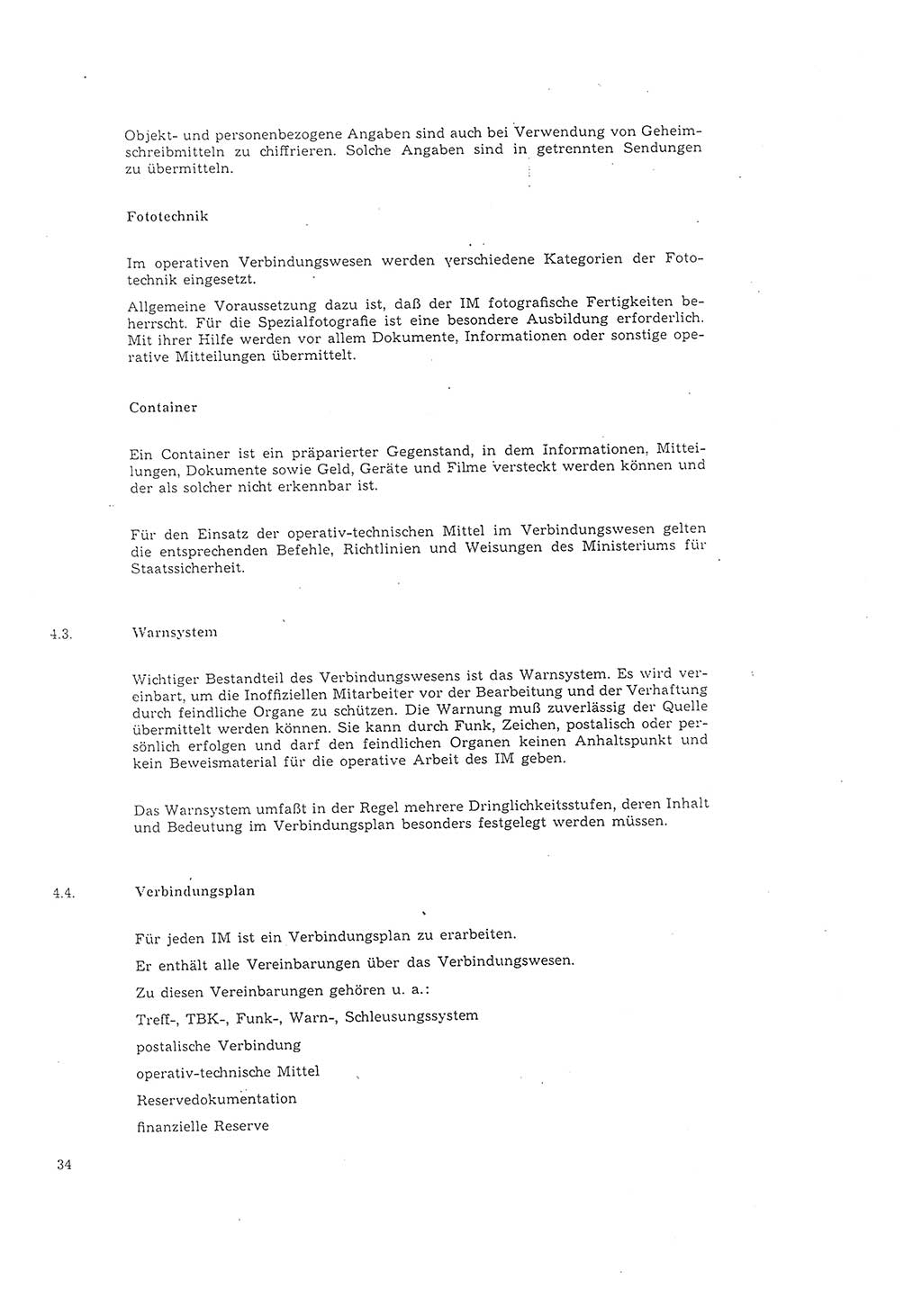 Richtlinie 2/68 für die Arbeit mit Inoffiziellen Mitarbeitern (IM) im Operationsgebiet, Deutsche Demokratische Republik (DDR), Ministerium für Staatssicherheit (MfS), Der Minister (Mielke), Geheime Verschlußsache (GVS) 008-1002/68, Berlin 1968, Seite 34 (RL 2/68 DDR MfS Min. GVS 008-1002/68 1968, S. 34)