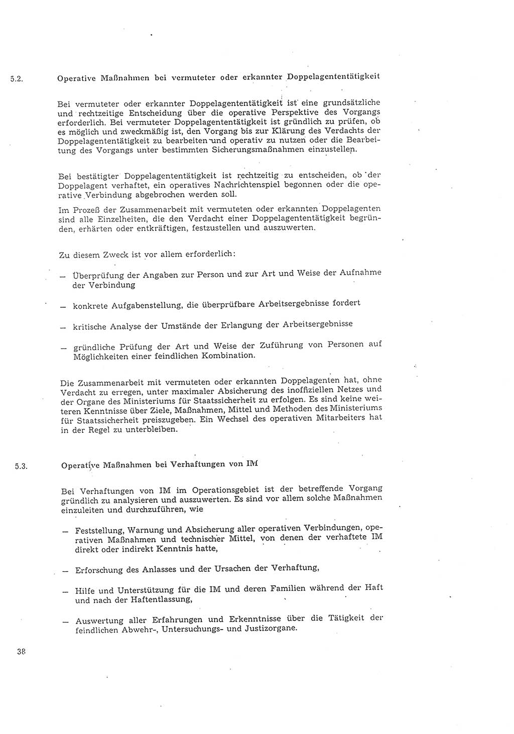 Richtlinie 2/68 für die Arbeit mit Inoffiziellen Mitarbeitern (IM) im Operationsgebiet, Deutsche Demokratische Republik (DDR), Ministerium für Staatssicherheit (MfS), Der Minister (Mielke), Geheime Verschlußsache (GVS) 008-1002/68, Berlin 1968, Seite 38 (RL 2/68 DDR MfS Min. GVS 008-1002/68 1968, S. 38)