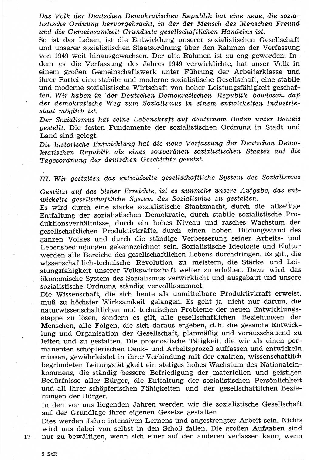 Staat und Recht (StuR), 17. Jahrgang [Deutsche Demokratische Republik (DDR)] 1968, Seite 17 (StuR DDR 1968, S. 17)